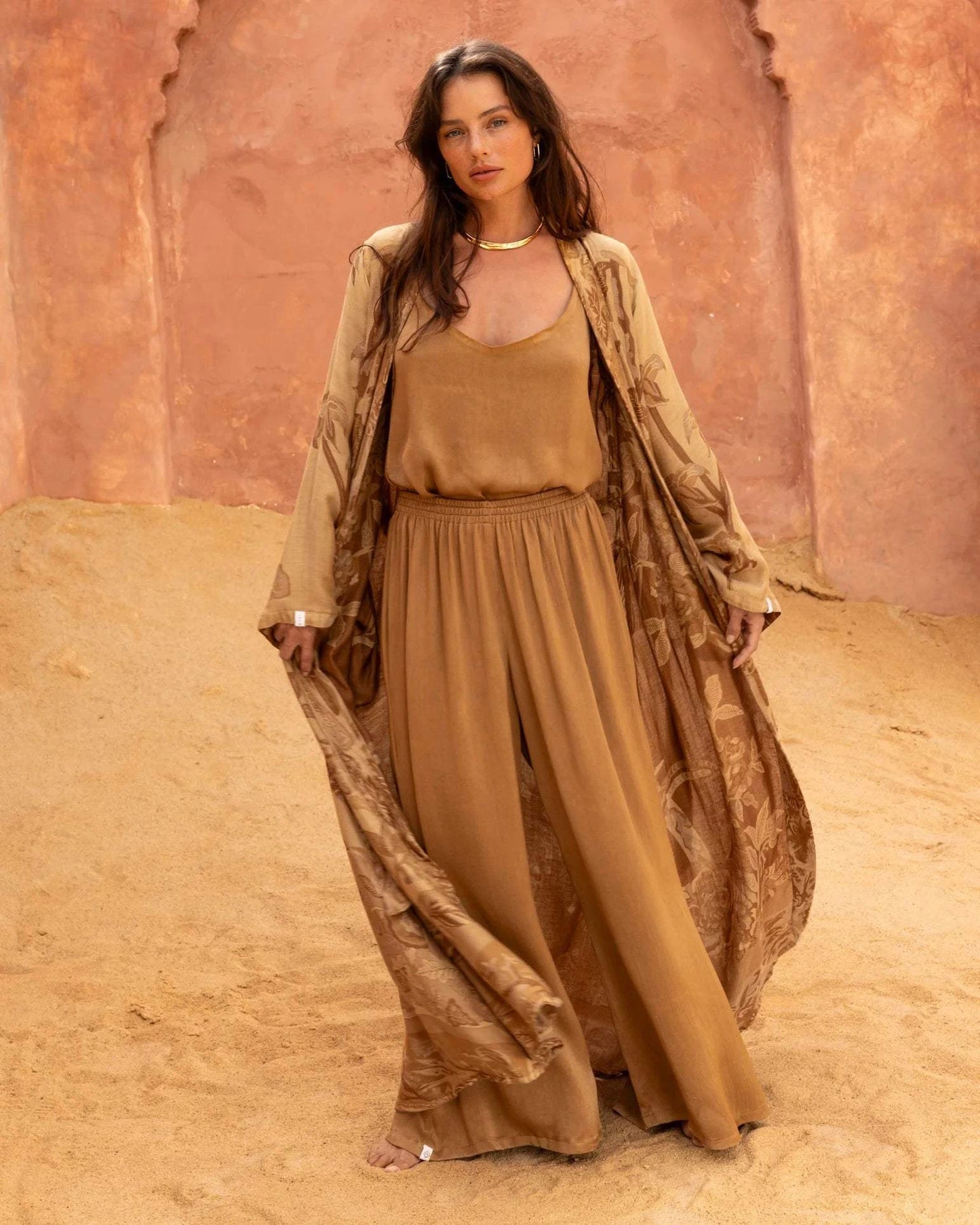 Brahmaki - Eco-Friendly Maxi Kaftan, Queen of the Dunes