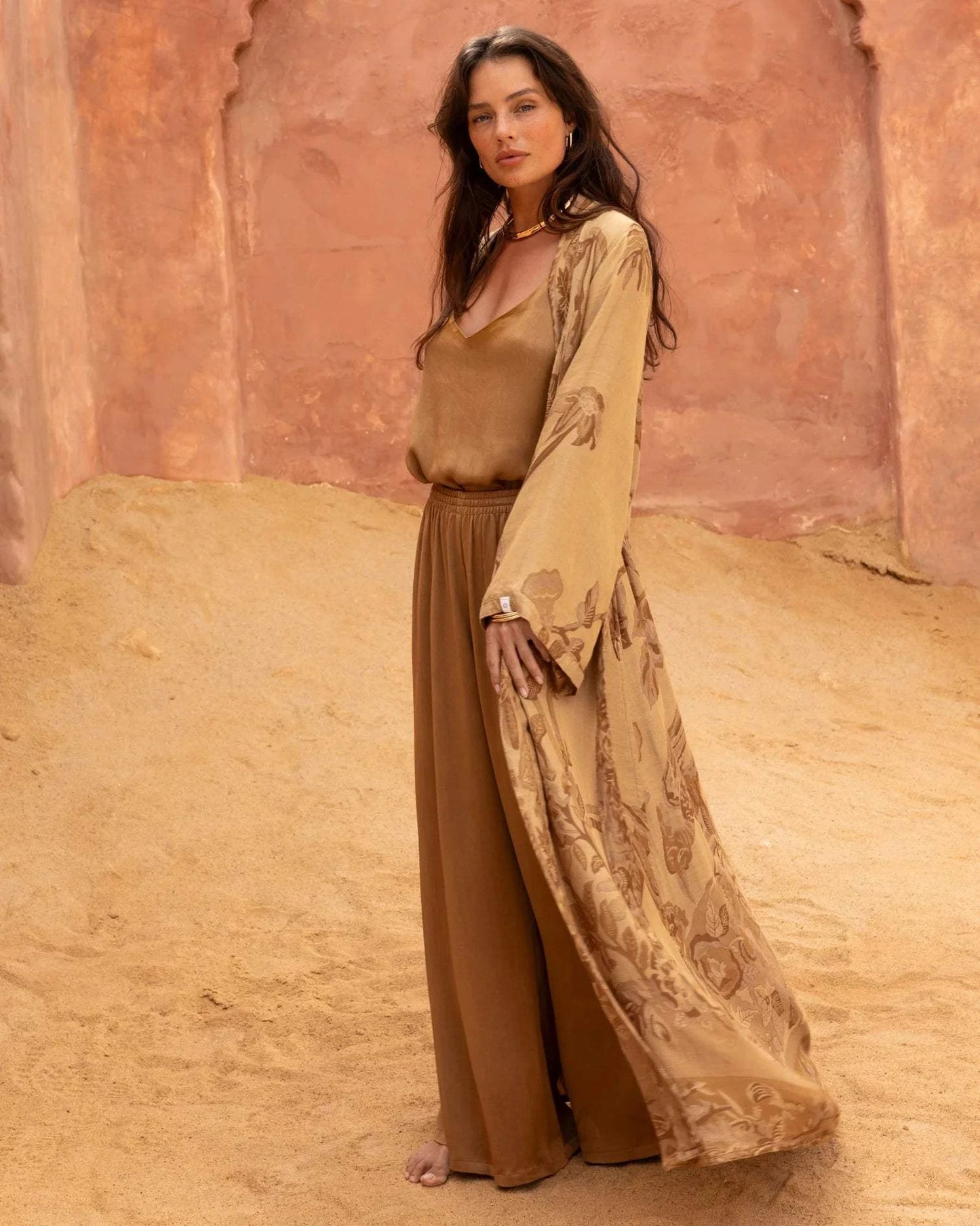 Brahmaki - Eco-Friendly Maxi Kaftan, Queen of the Dunes