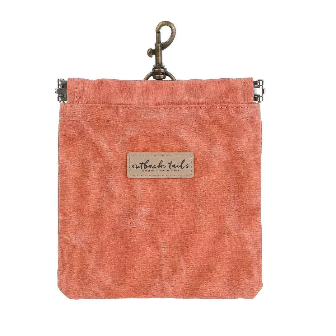 Outback Tails - Waxed Canvas Treat Pouch (Clay)