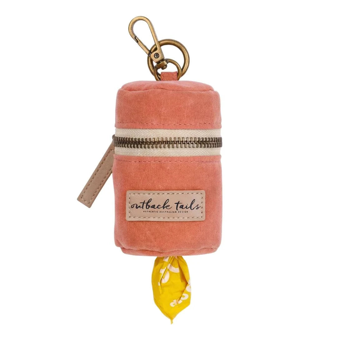 Outback Tails - Waxed Canvas Pick-Up Bag Holder (clay)