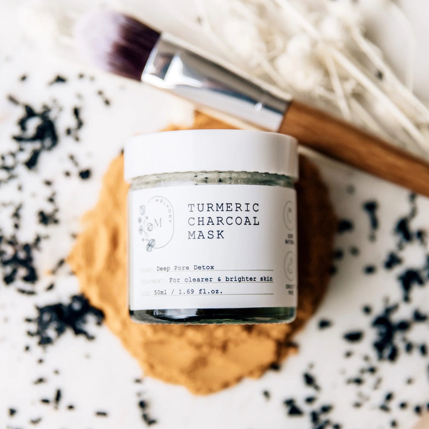 Melvory - Turmeric Charcoal Mask