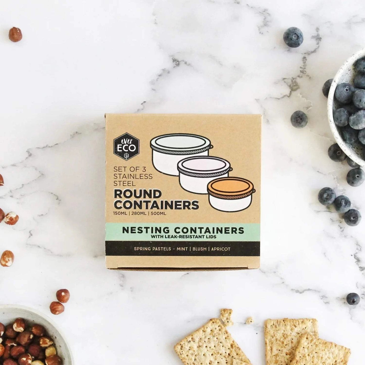 Ever Eco - Round Nesting Containers (Sets of 3)