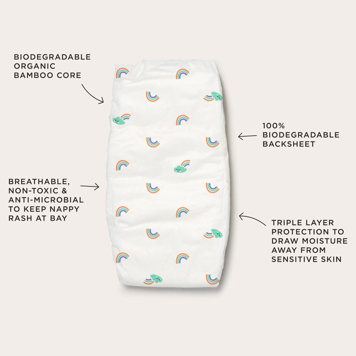 Tooshies - Disposable Nappies with Organic Bamboo