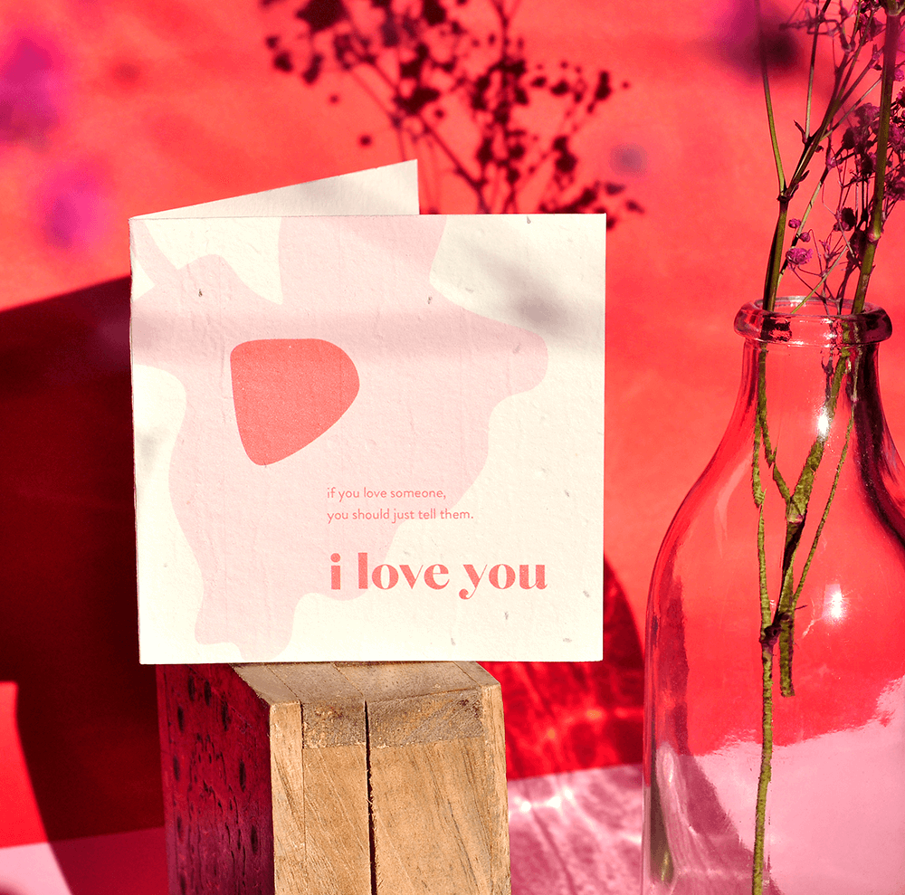 I Love You Plantable Greeting Card