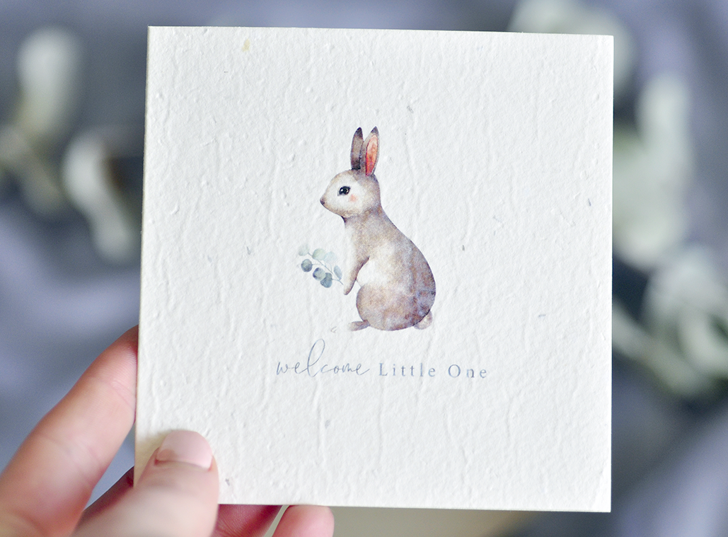 Little One Baby Shower Plantable Greeting Card