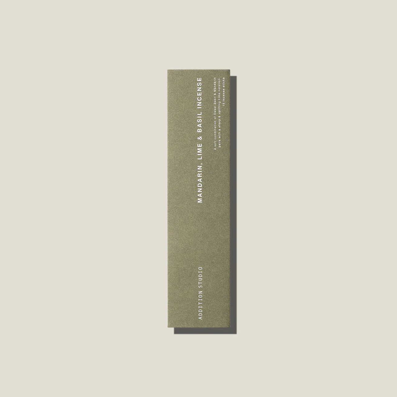 Addition Studio - Incense sticks: Mandarin, Lime and Basil