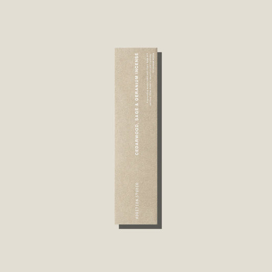 Addition Studio - Incense sticks: Cedarwood, Sage and Geranium