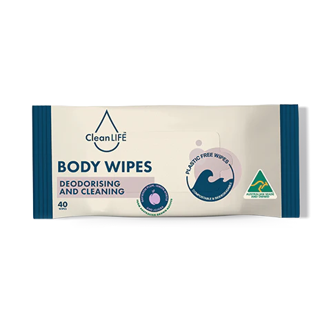 CleanLIFE - Flushable Deodorising Body wipes
