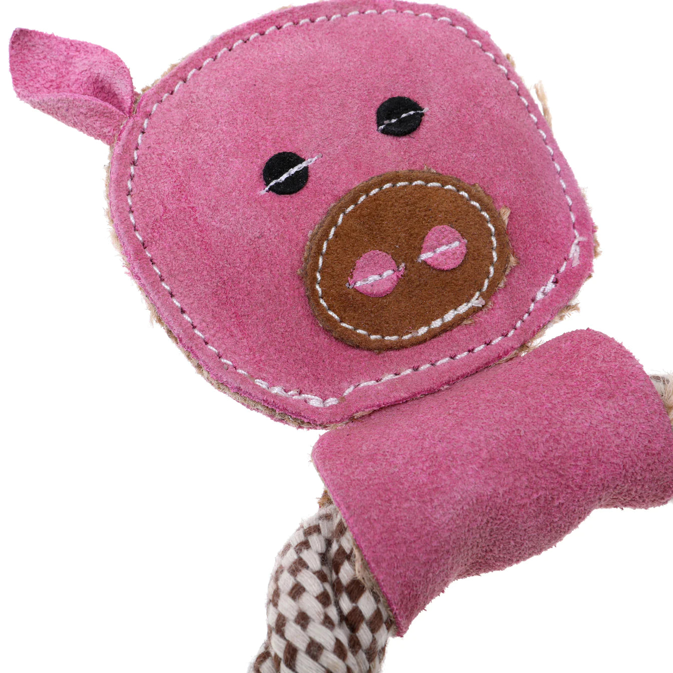 Outback Tails - Country Tails - Pig Rope Ring Toy