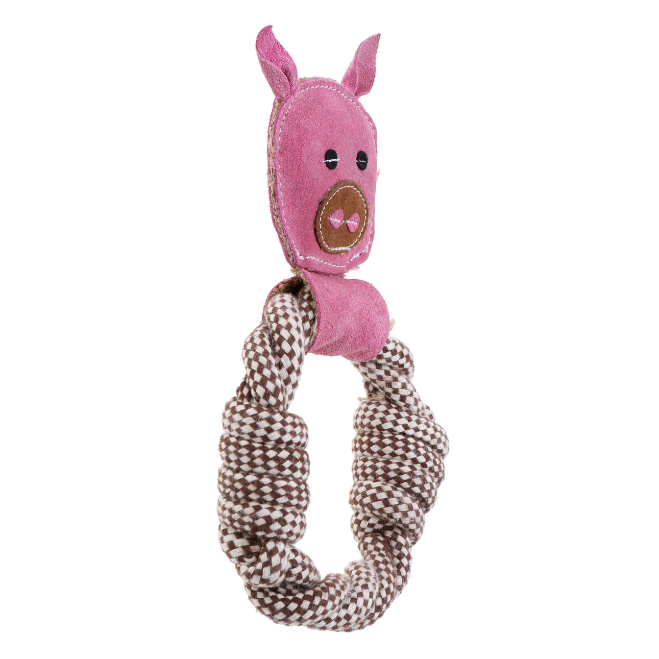 Outback Tails - Country Tails - Pig Rope Ring Toy