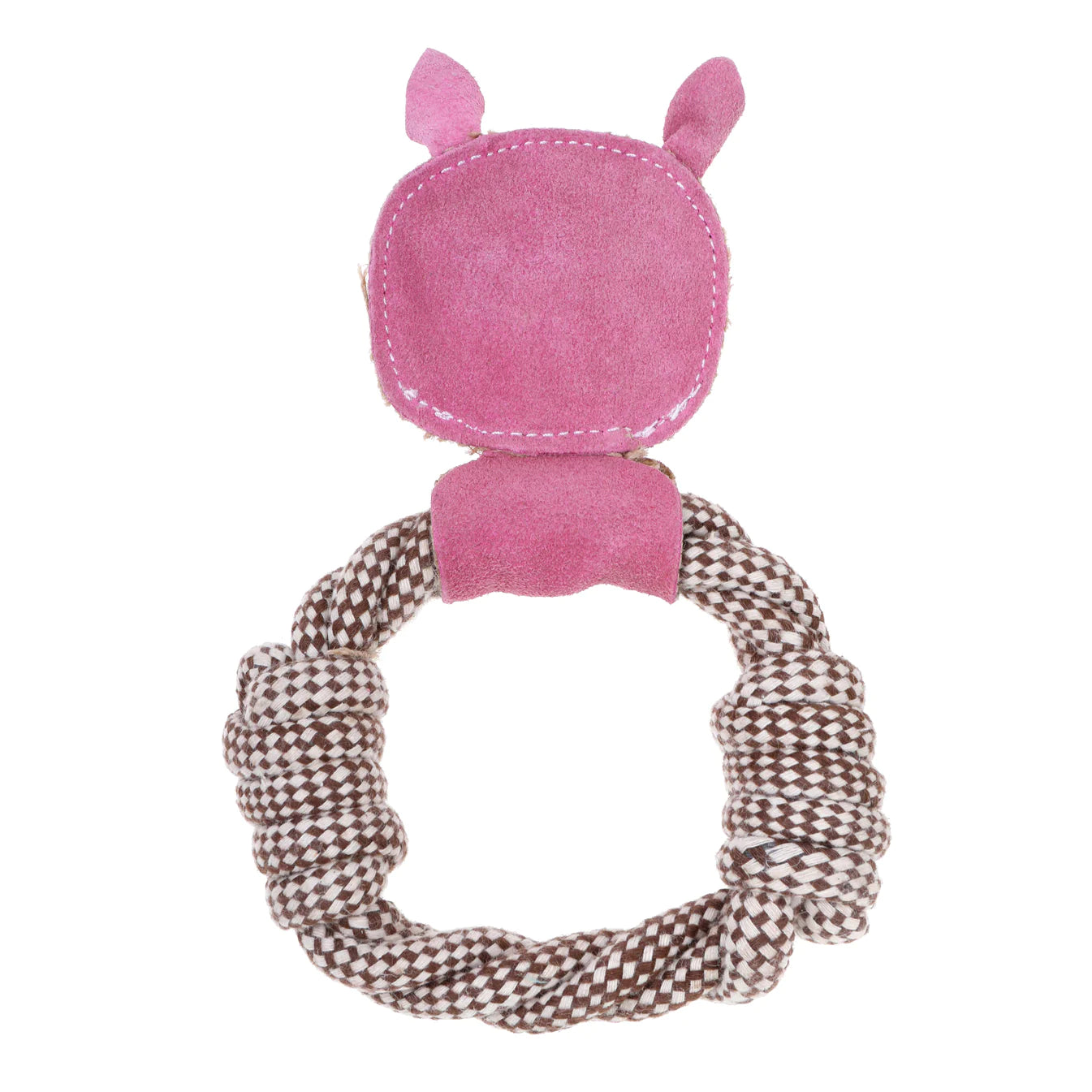 Outback Tails - Country Tails - Pig Rope Ring Toy