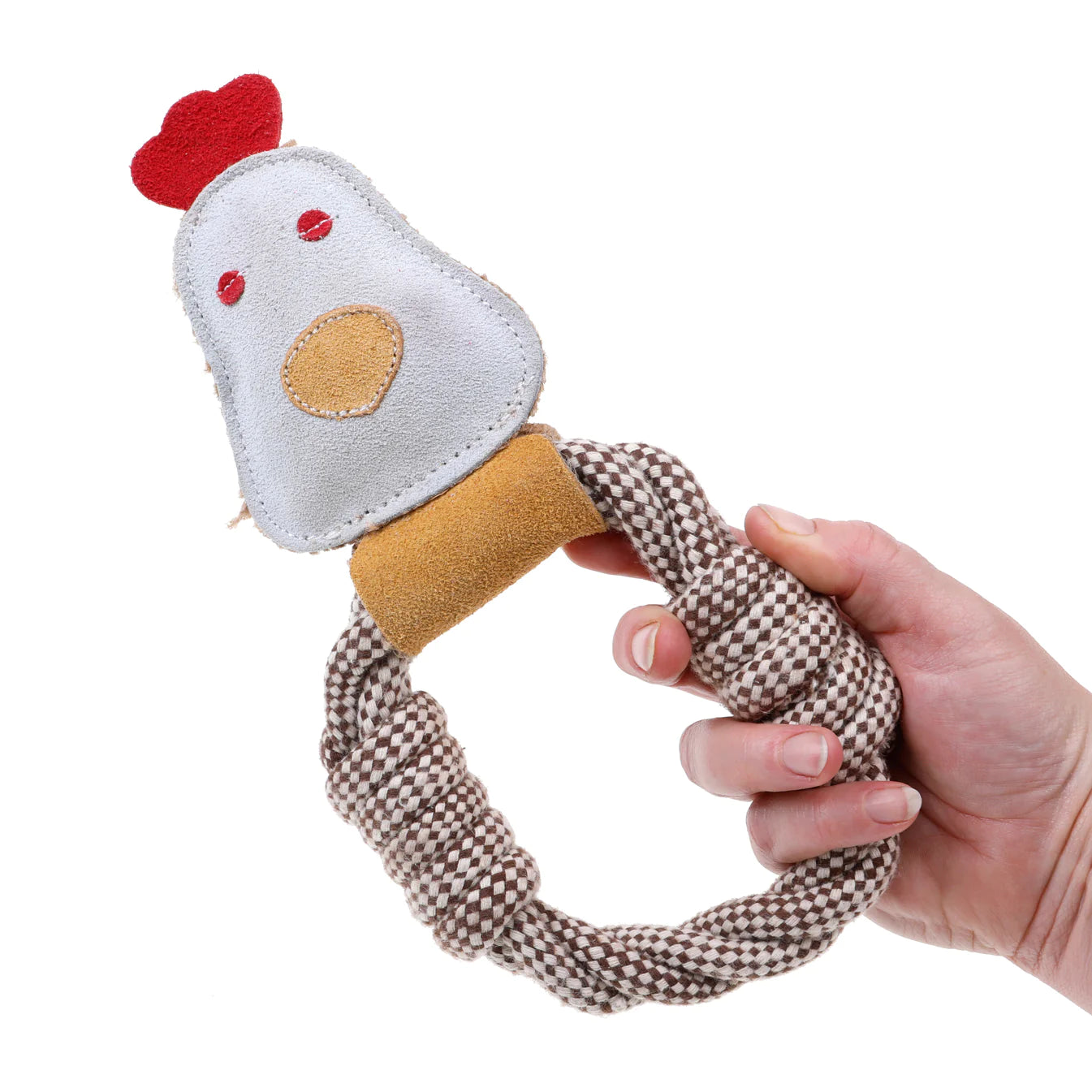 Outback Tails - Country Tails - Chicken Rope Ring Toy