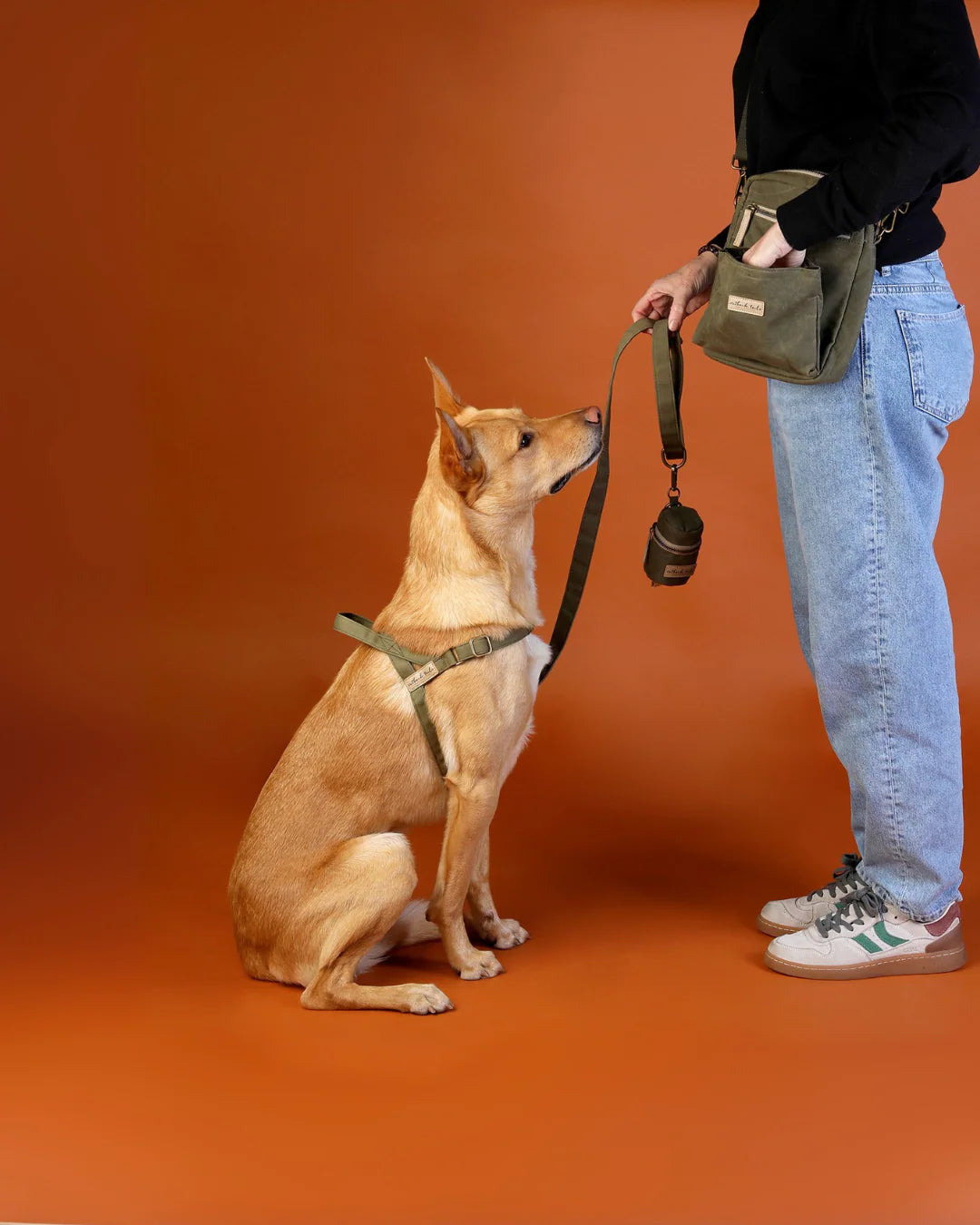 Outback Tails - Waxed Canvas Satchel (green)