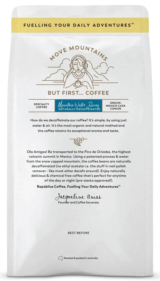 Republica - Decaf Coffee Beans, 250g