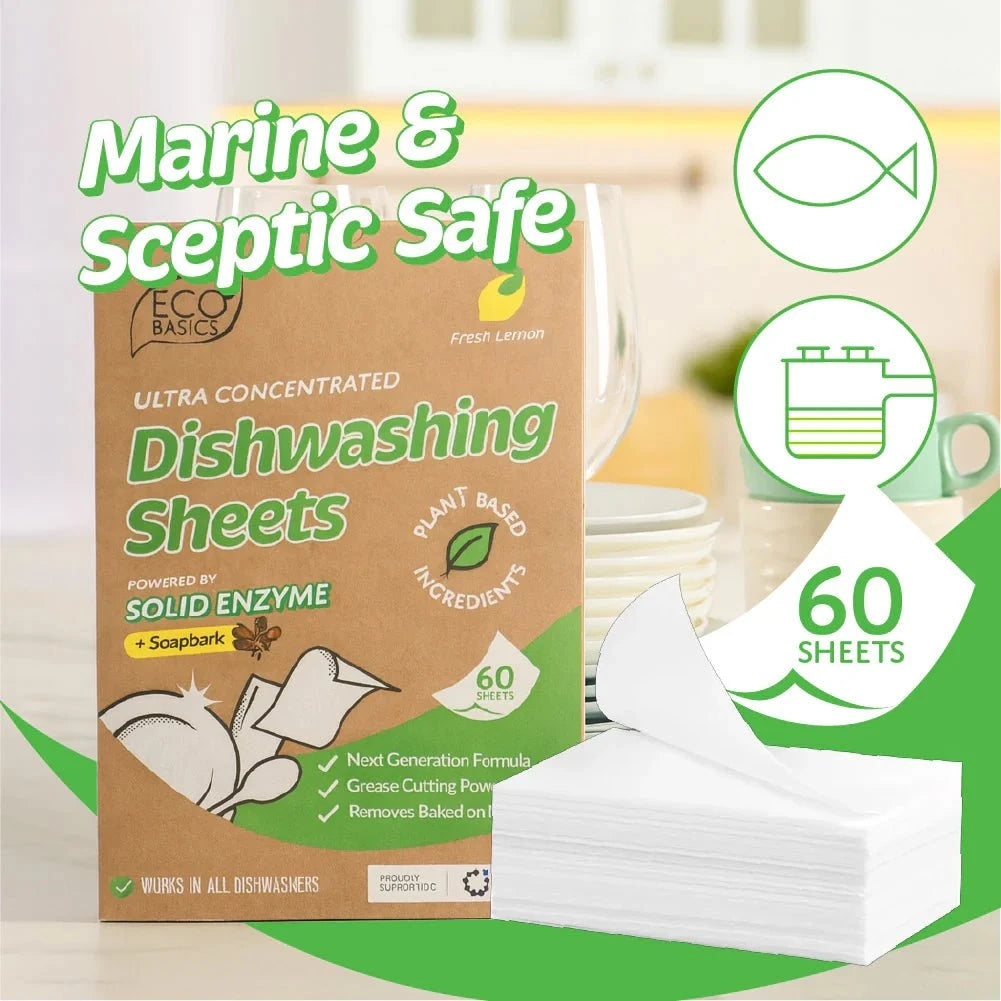 Eco Basics - NEW! Dishwashing Sheets