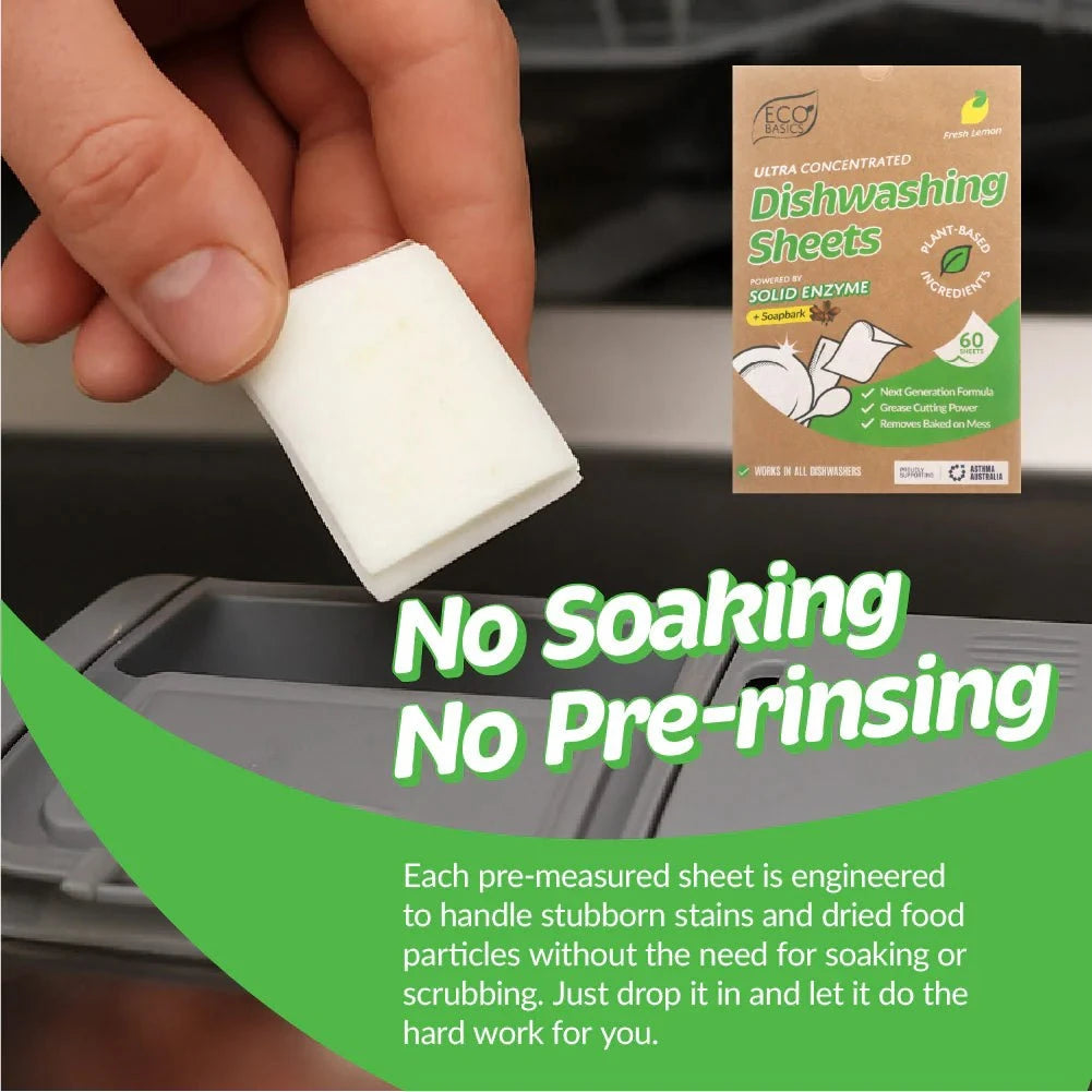 Eco Basics - NEW! Dishwashing Sheets