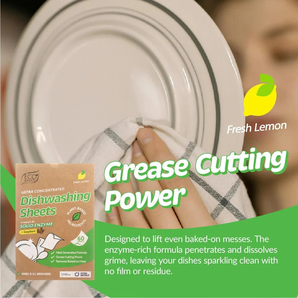 Eco Basics - NEW! Dishwashing Sheets