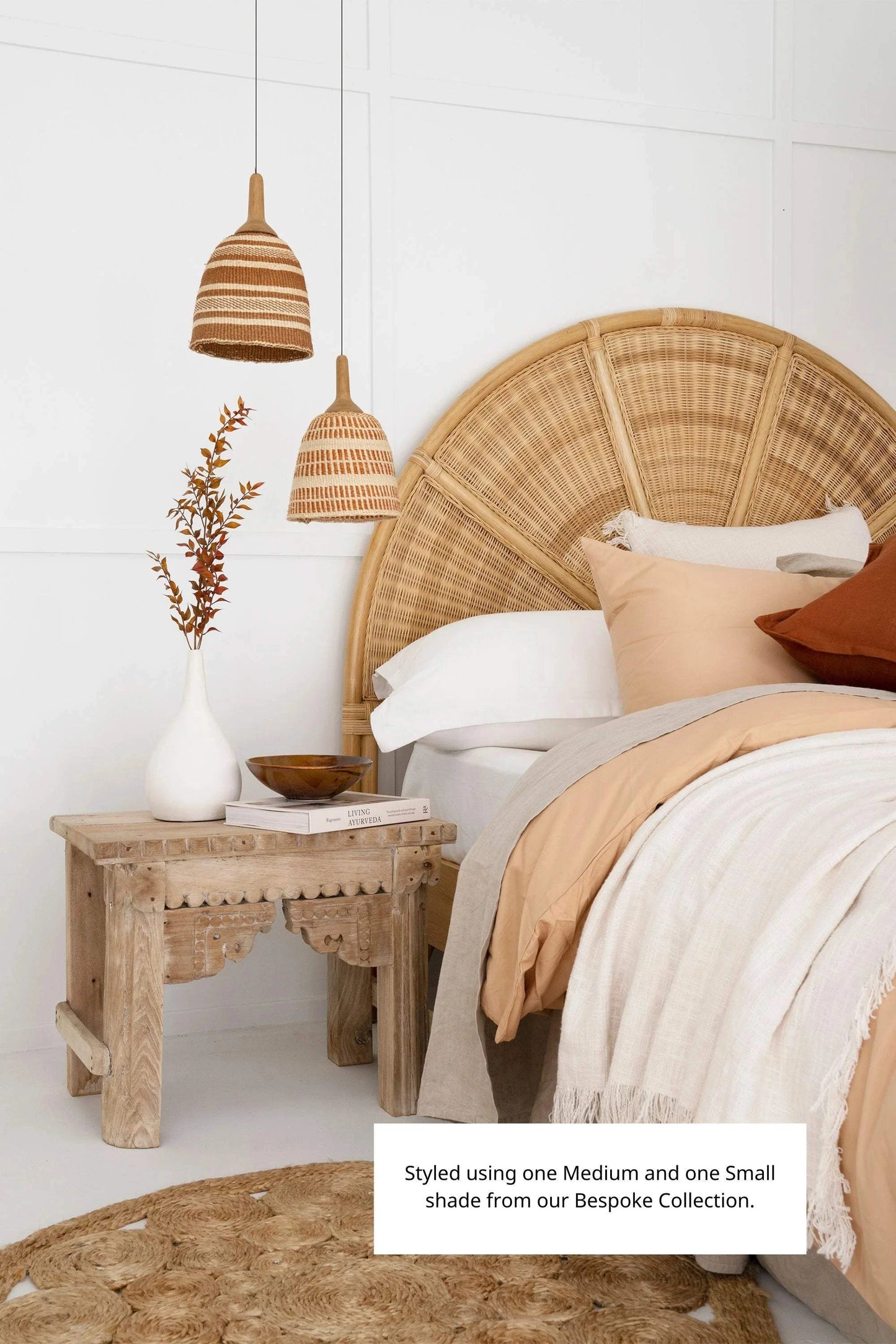 Her Hands - Bespoke Woven Pendant Lights