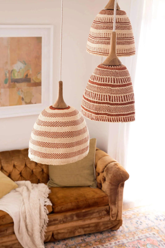 Her Hands - Bespoke Woven Pendant Lights
