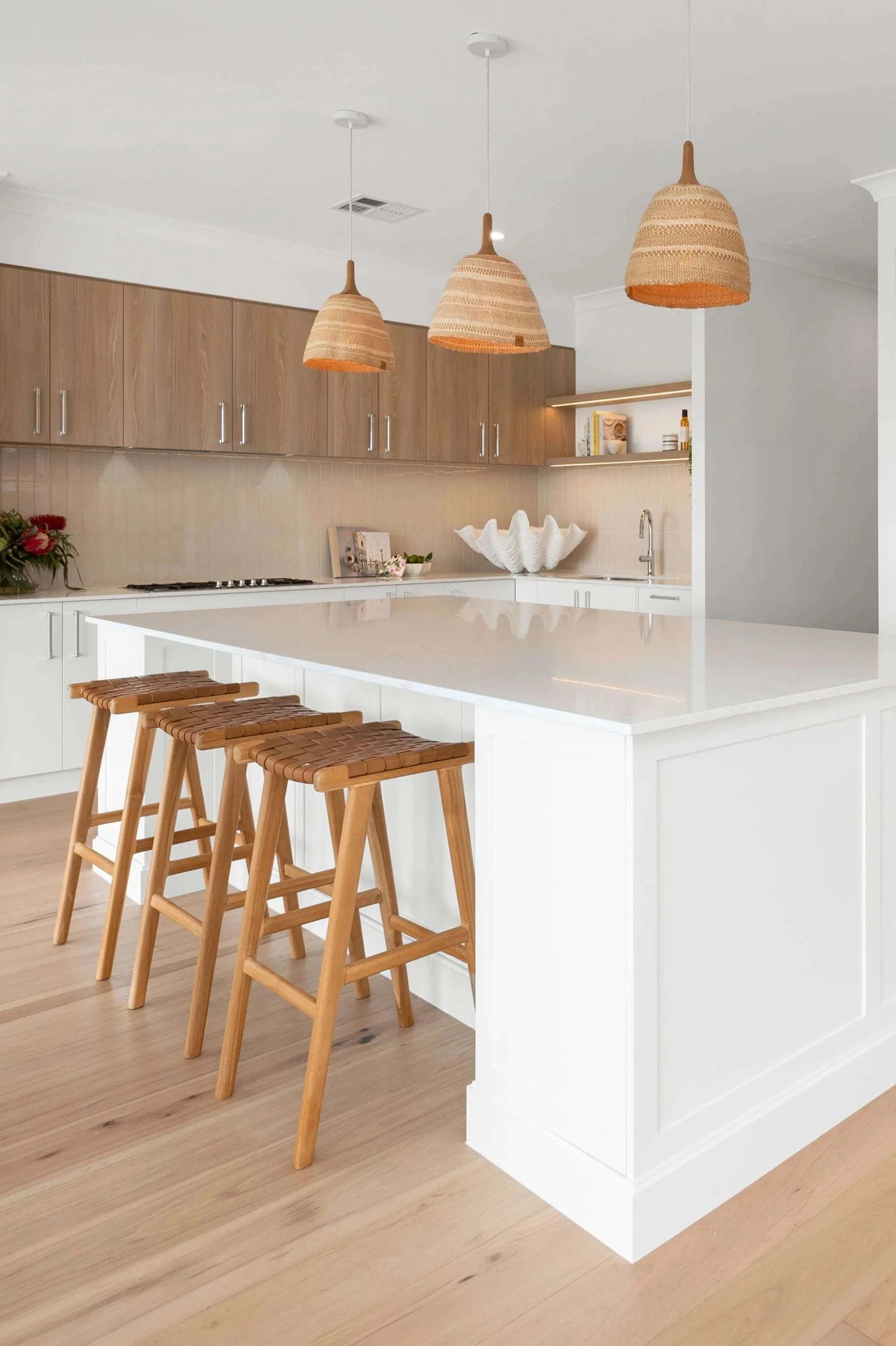 Her Hands - Bespoke Woven Pendant Lights (Signature Weave)