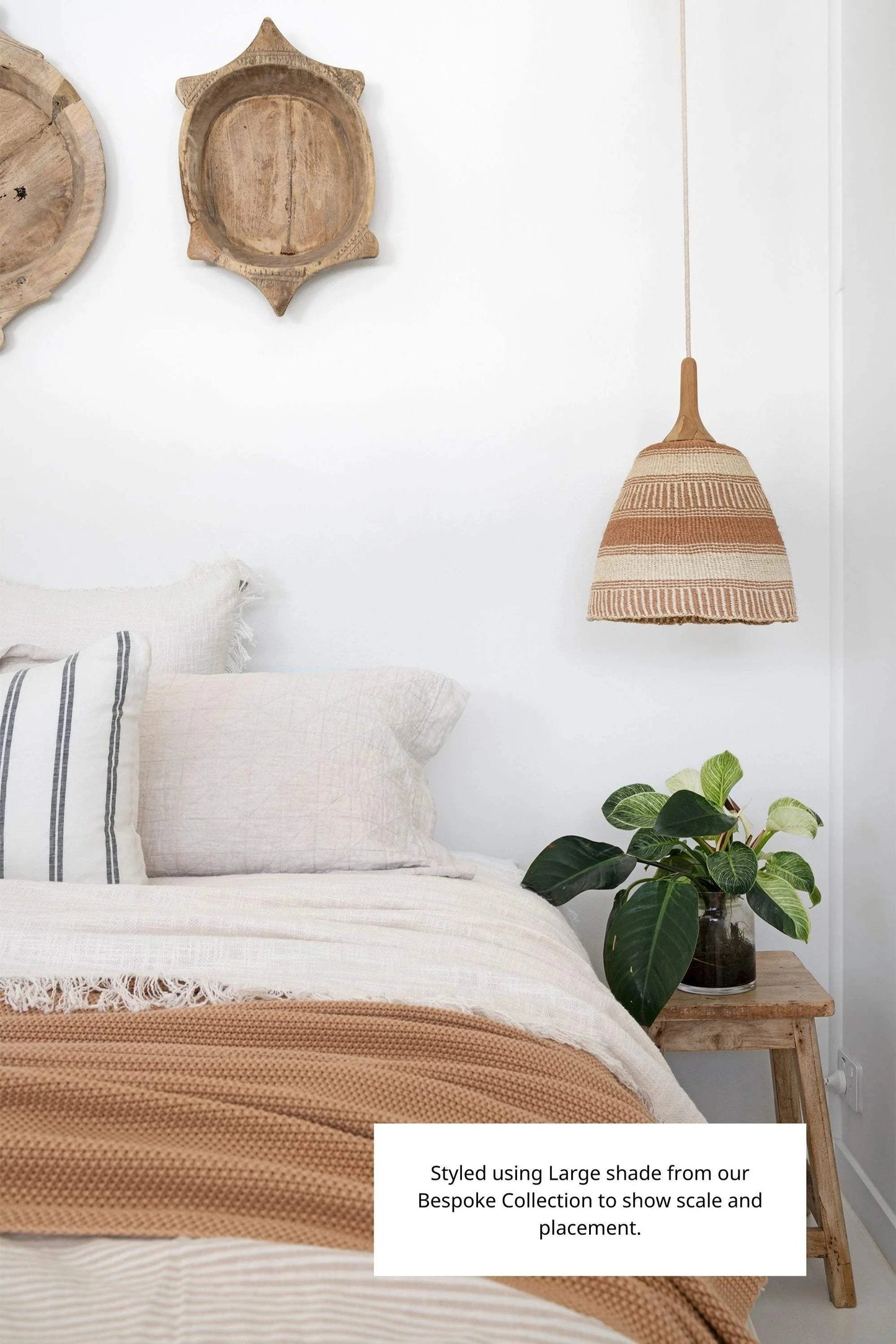 Her Hands - Bespoke Woven Pendant Lights (Signature Weave)
