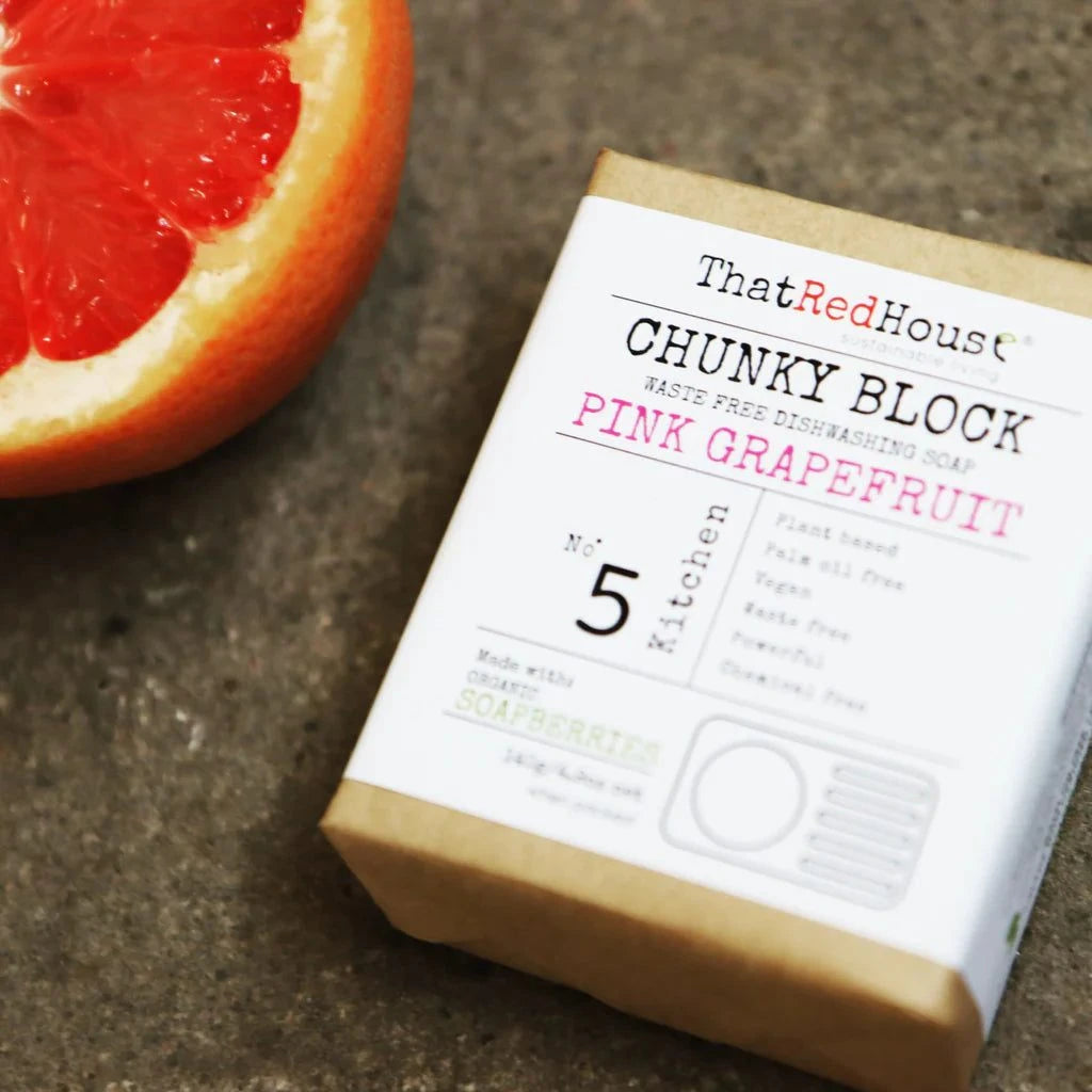 That Red House - Chunky Block, Waste free, Plant Based Dishwashing Soap