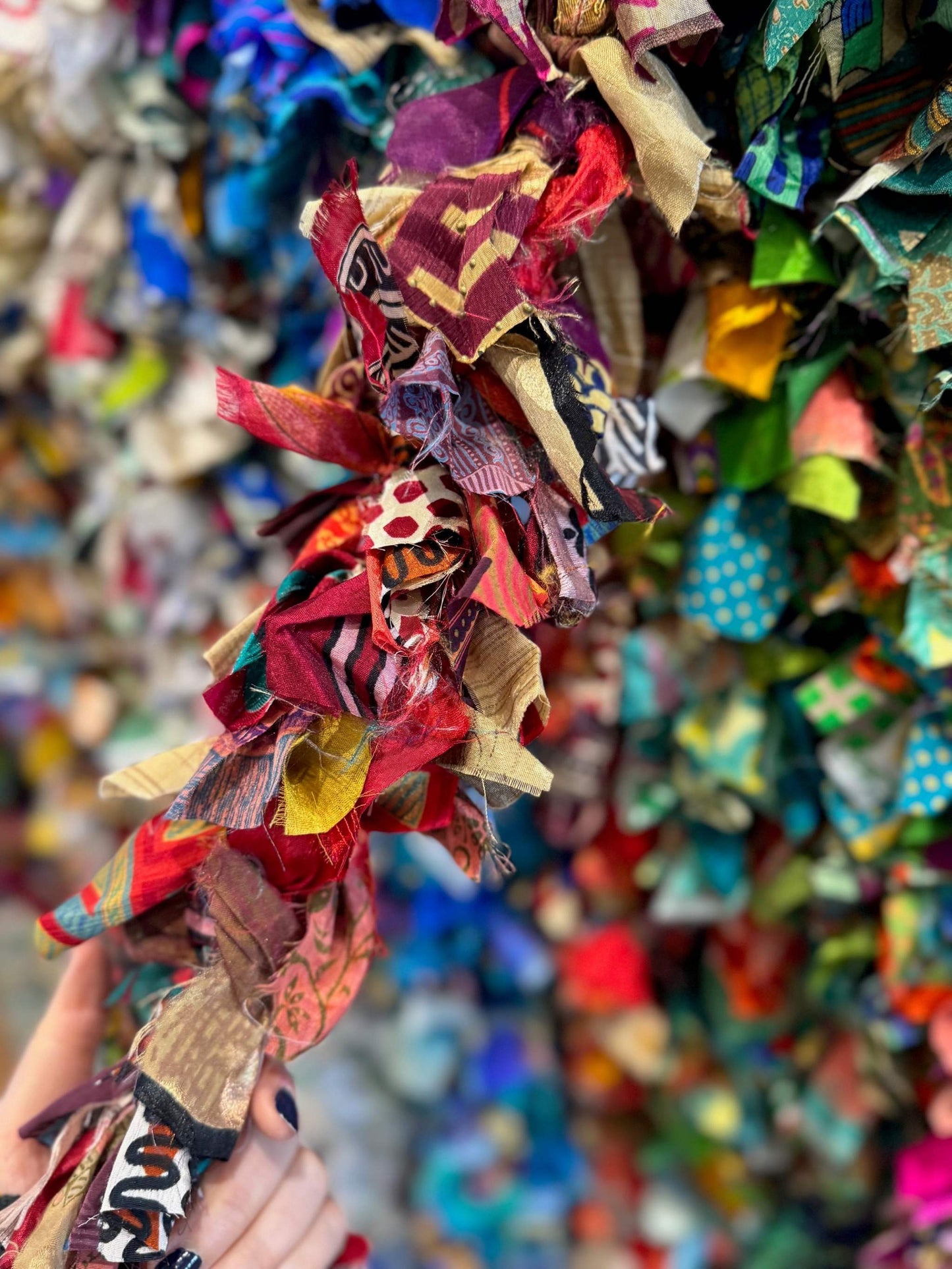 Recycled Sari Fabric Garlands