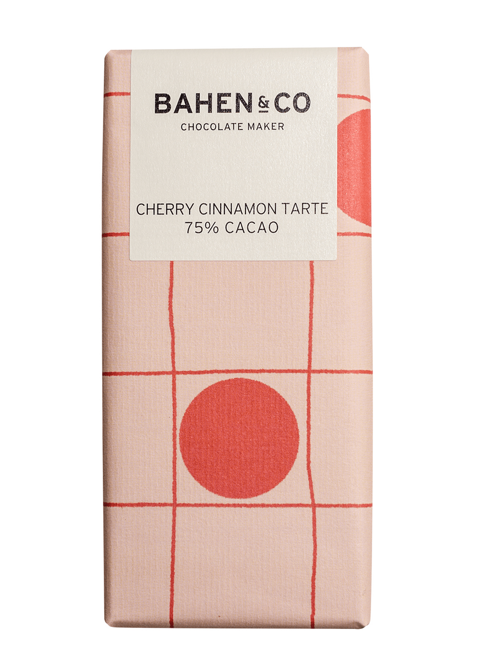 Bahen & Co - Cherry and Cinnamon Tarte Chocolate Bar