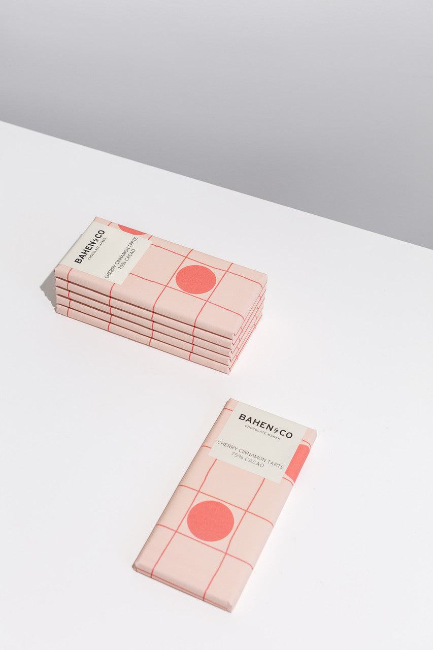 Bahen & Co - Cherry and Cinnamon Tarte Chocolate Bar