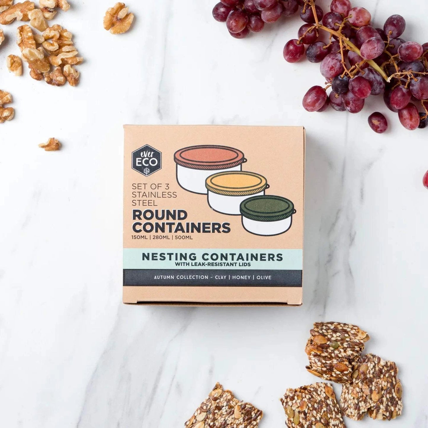 Ever Eco - Round Nesting Containers (Sets of 3)