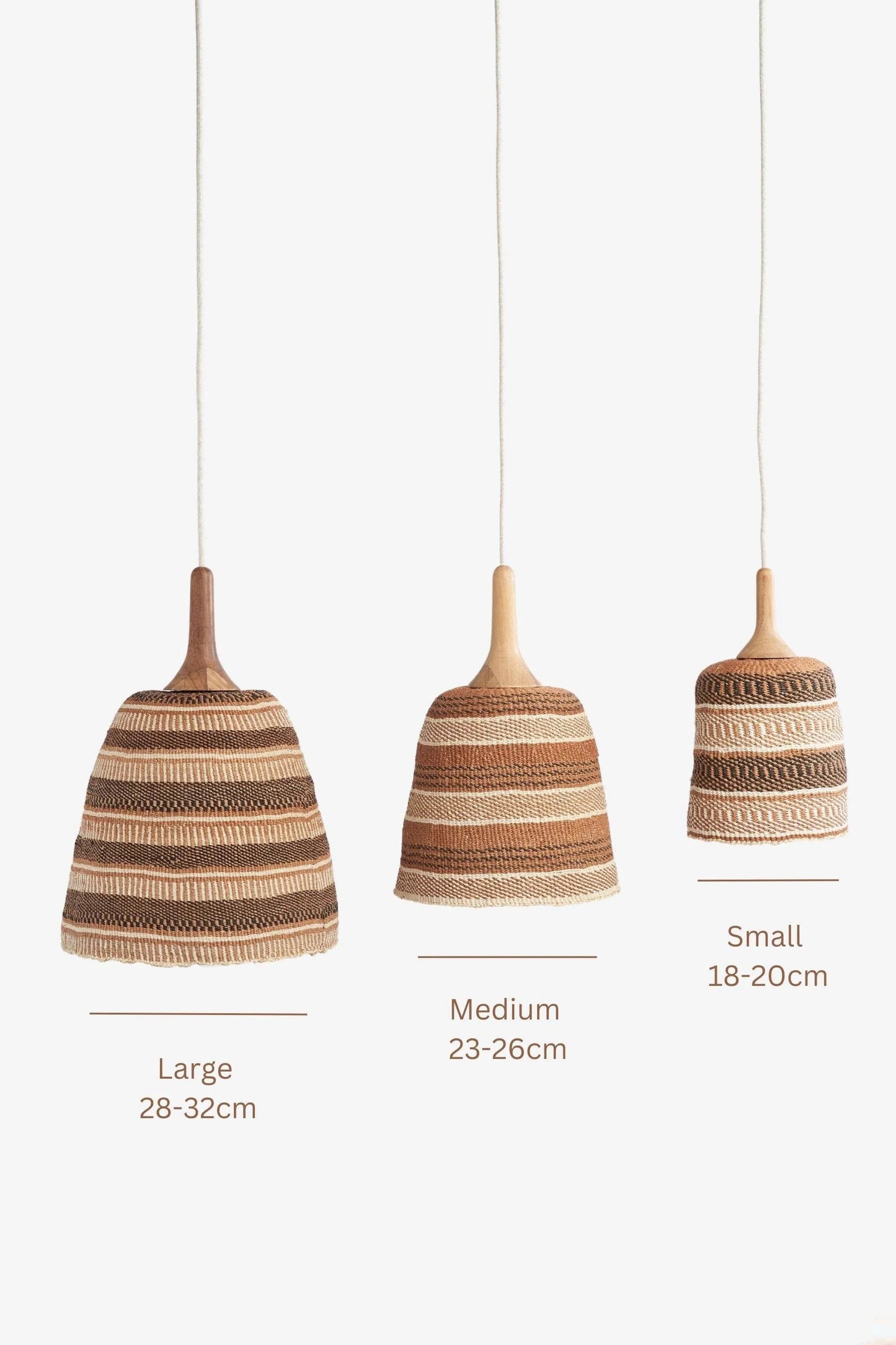Her Hands - Bespoke Woven Pendant Lights