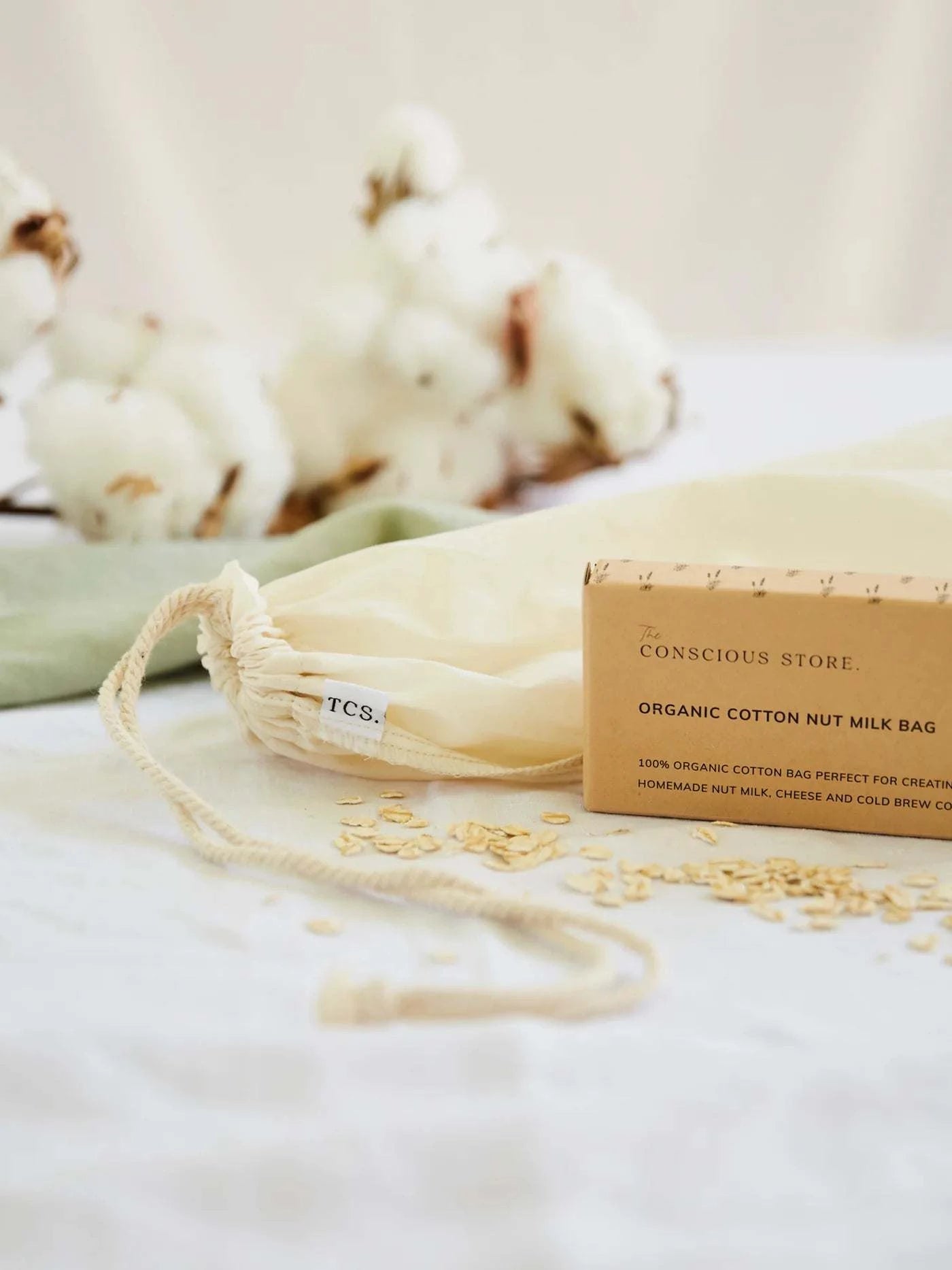 The Conscious Store - Organic Cotton Nut Milk Bag