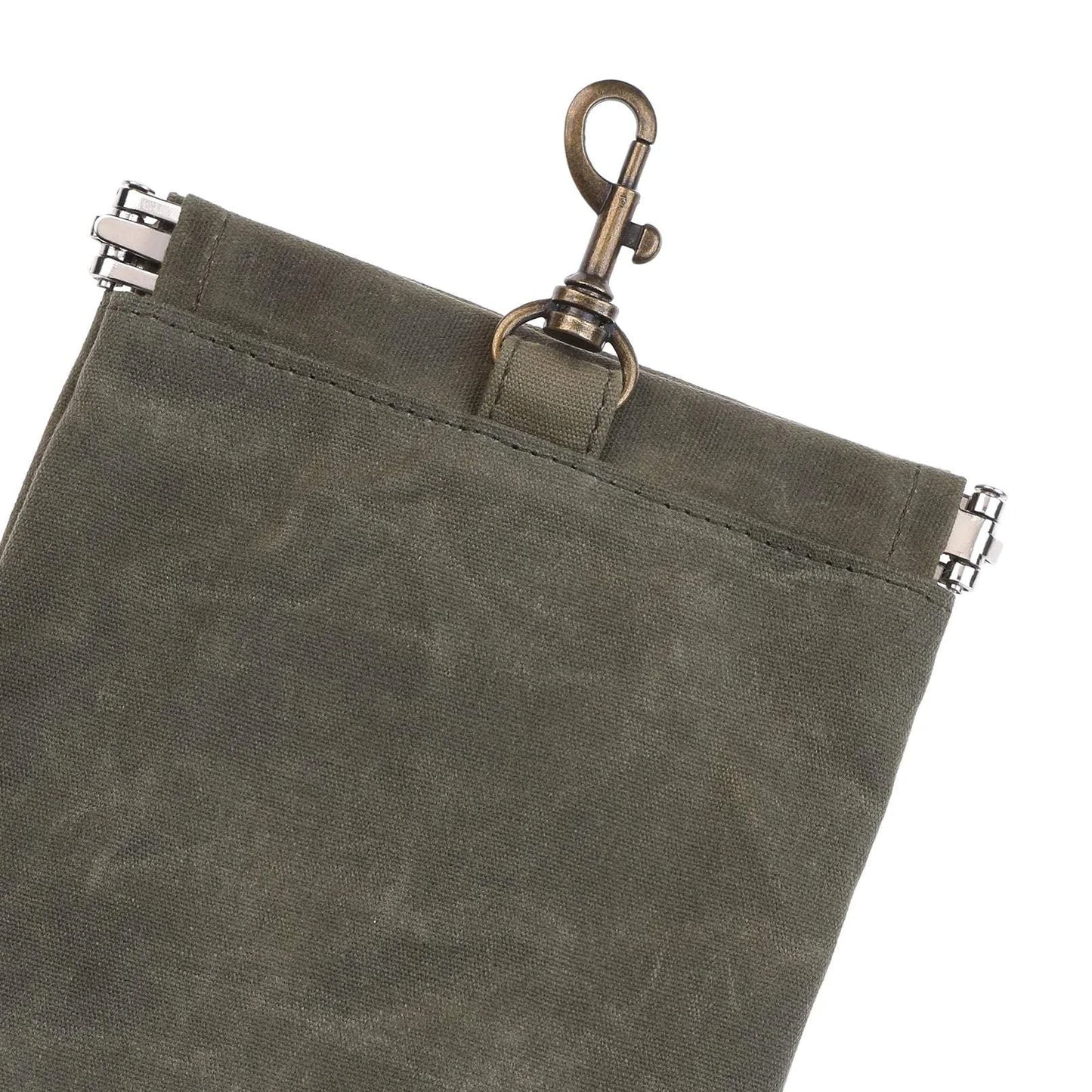 Outback Tails - Waxed Canvas Treat Pouch (green)