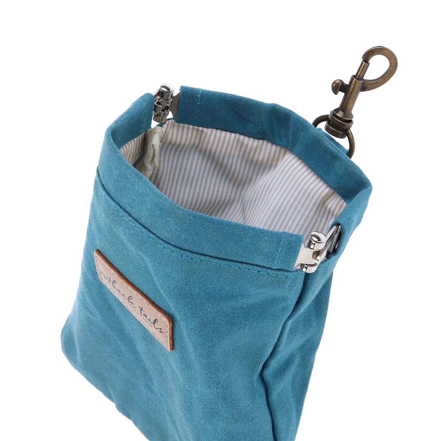 Outback Tails - Waxed Canvas Treat Pouch (blue)