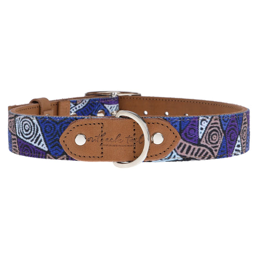 Outback Tails - Leather Dog Collar - Salt Lakes