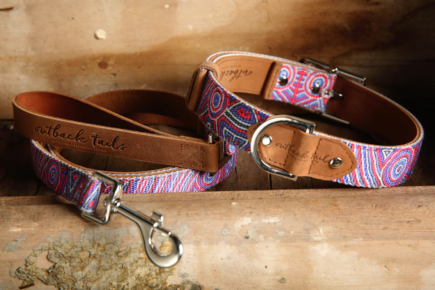 Outback Tails - Leather Dog Collar - Digging for Truffles