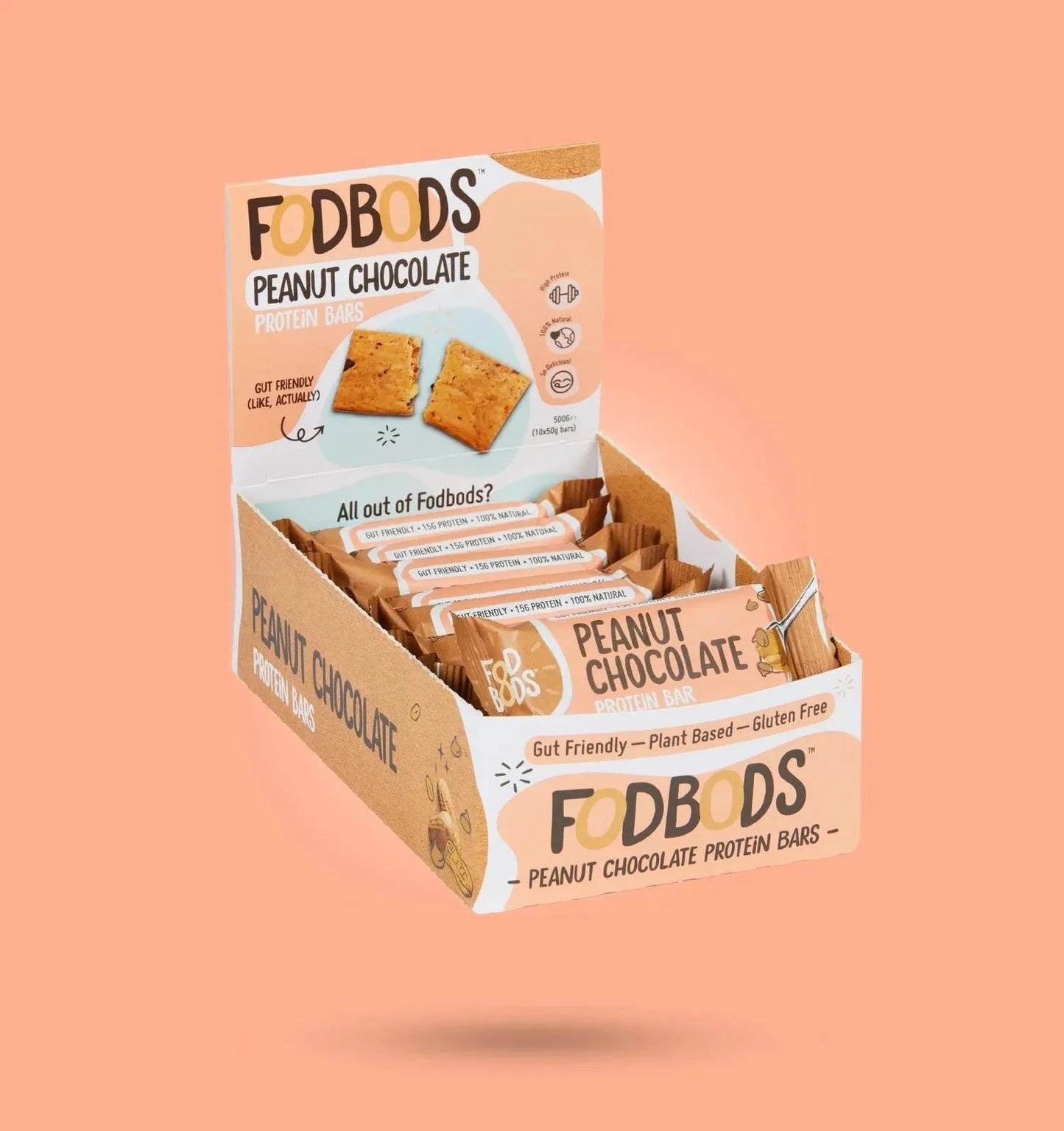 Fodbods - Peanut Choc Chunk Protein Bar