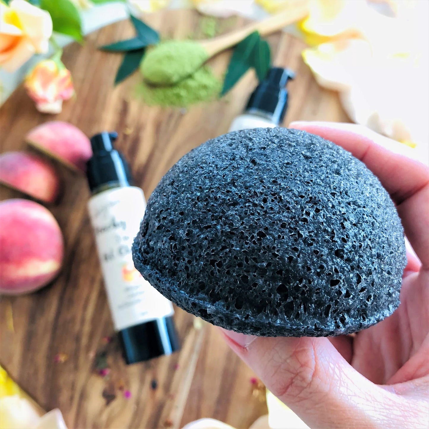 Melvory - Charcoal Konjac Sponge (Facial Exfoliator)