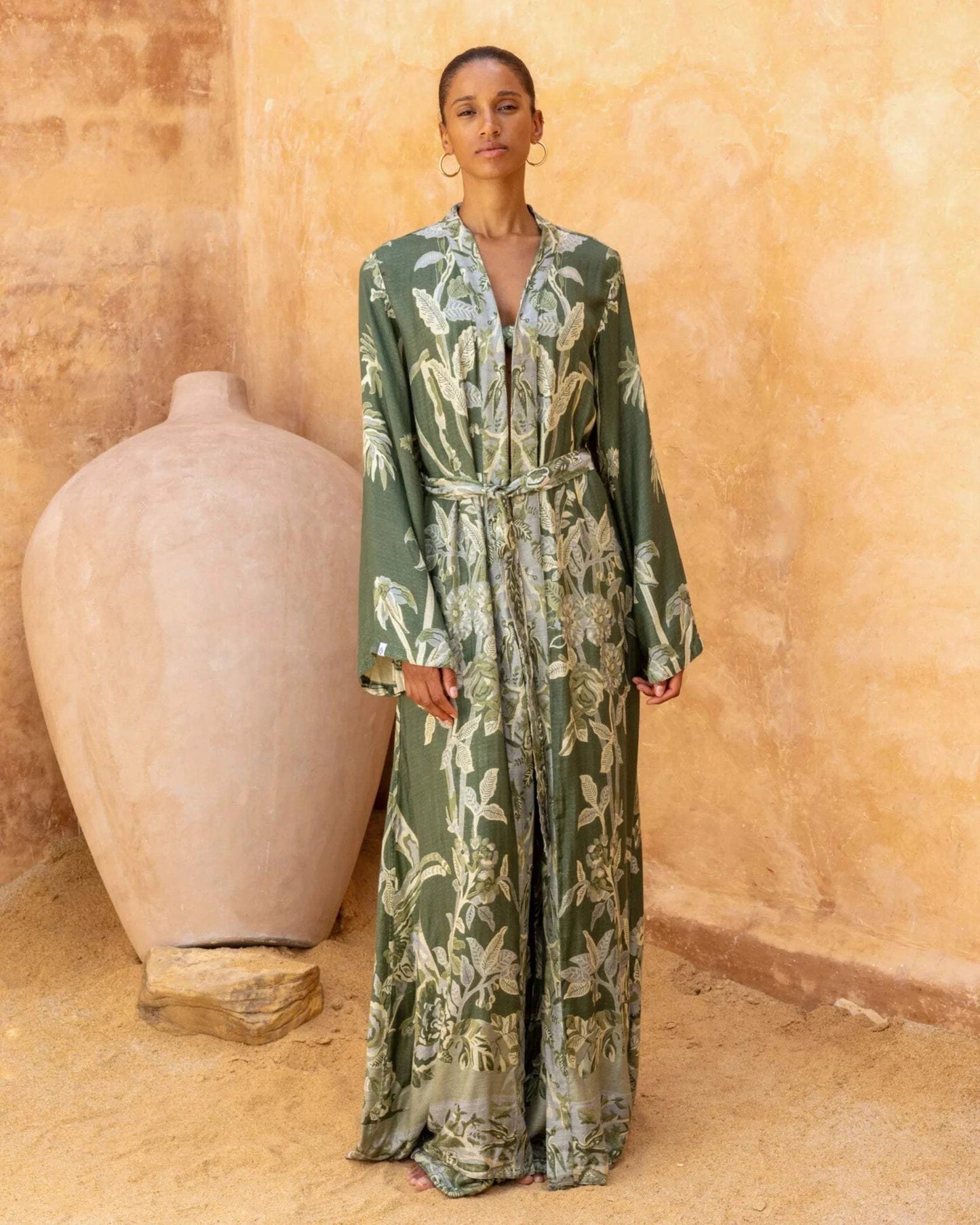 Brahmaki - Eco-Friendly Maxi Kaftan, Pureness of Heart