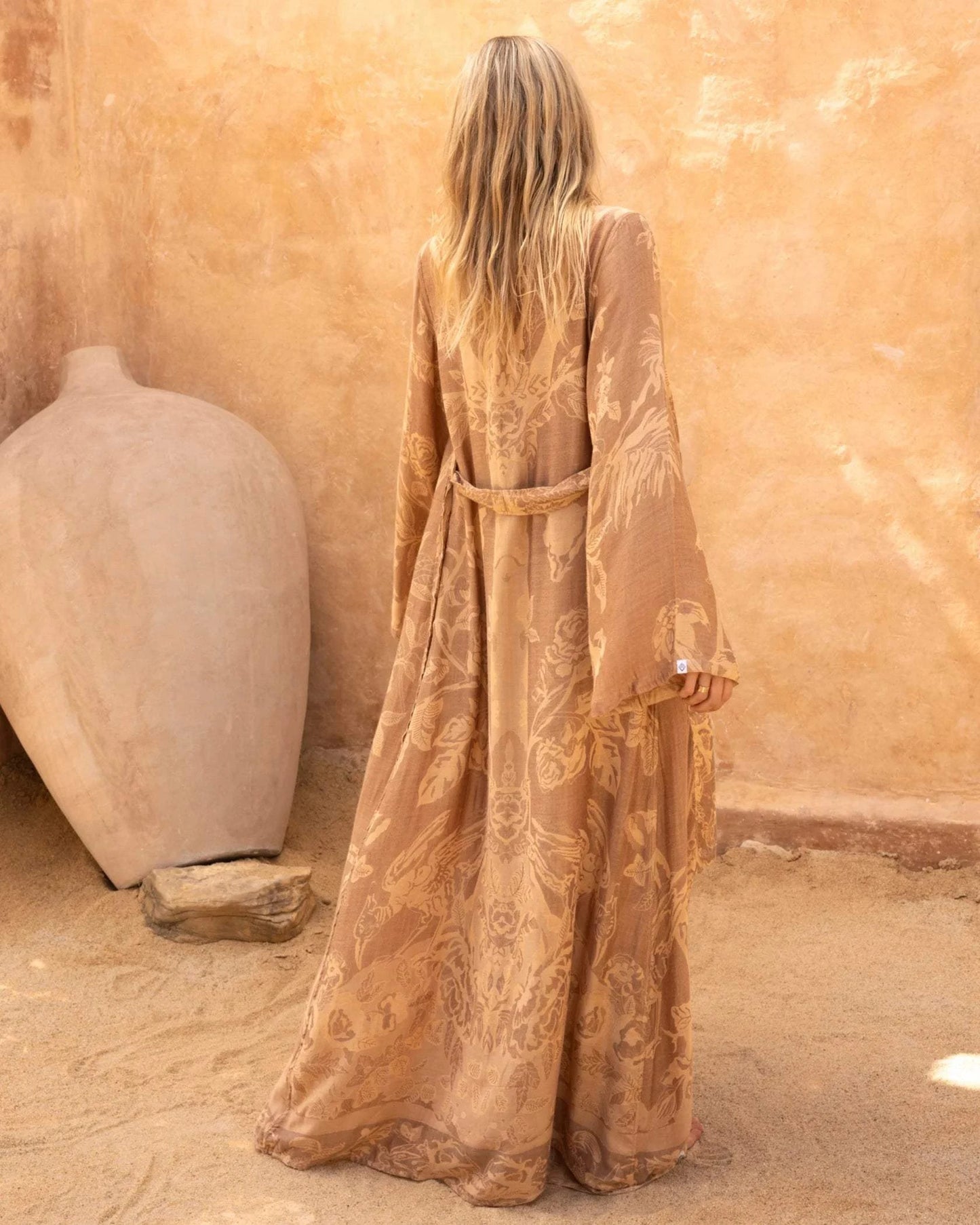 Brahmaki - Eco-Friendly Maxi Kaftan, Secrets of the Sands