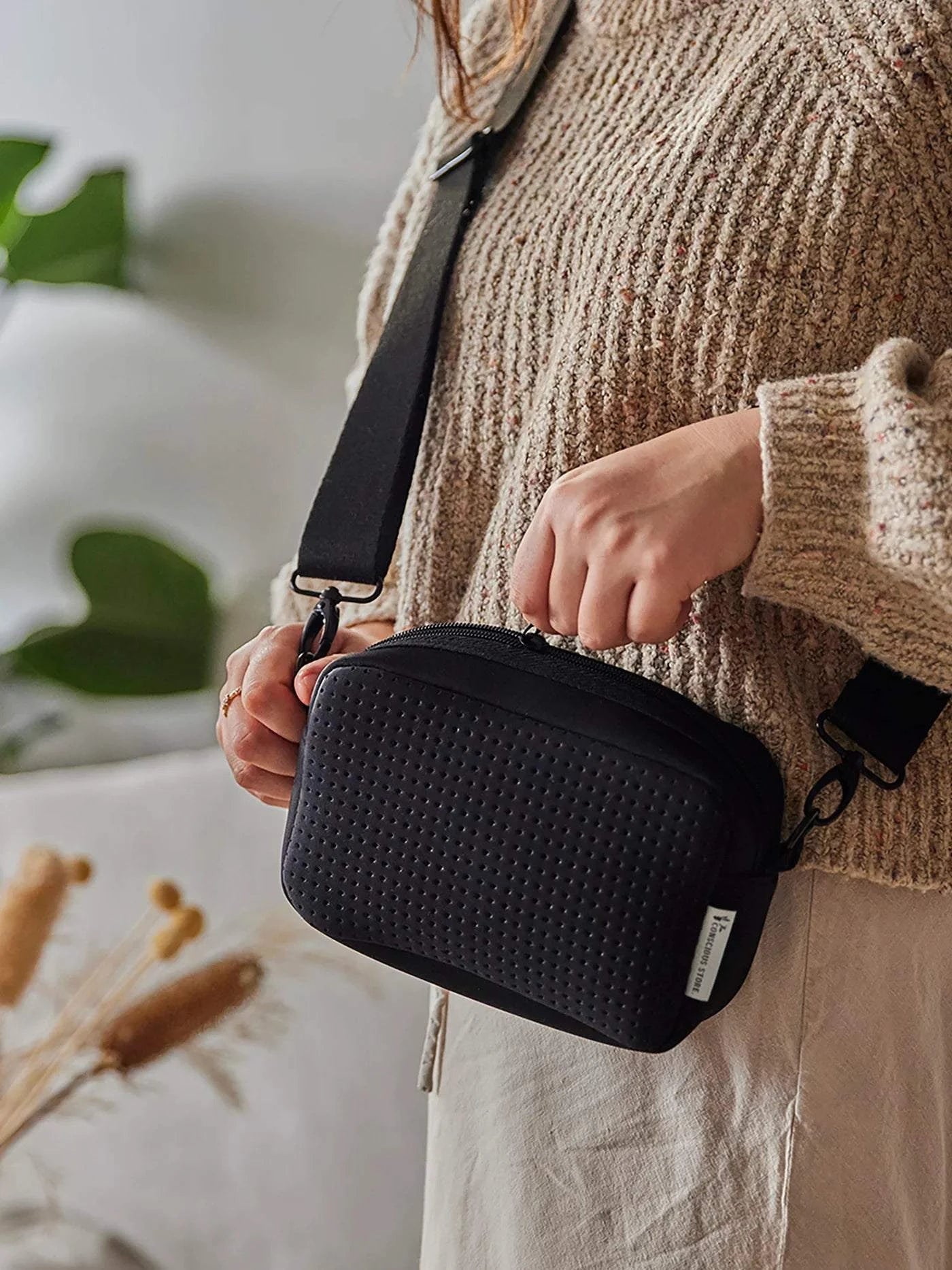 The Conscious Store - Recycled Neoprene Crossbody Bag
