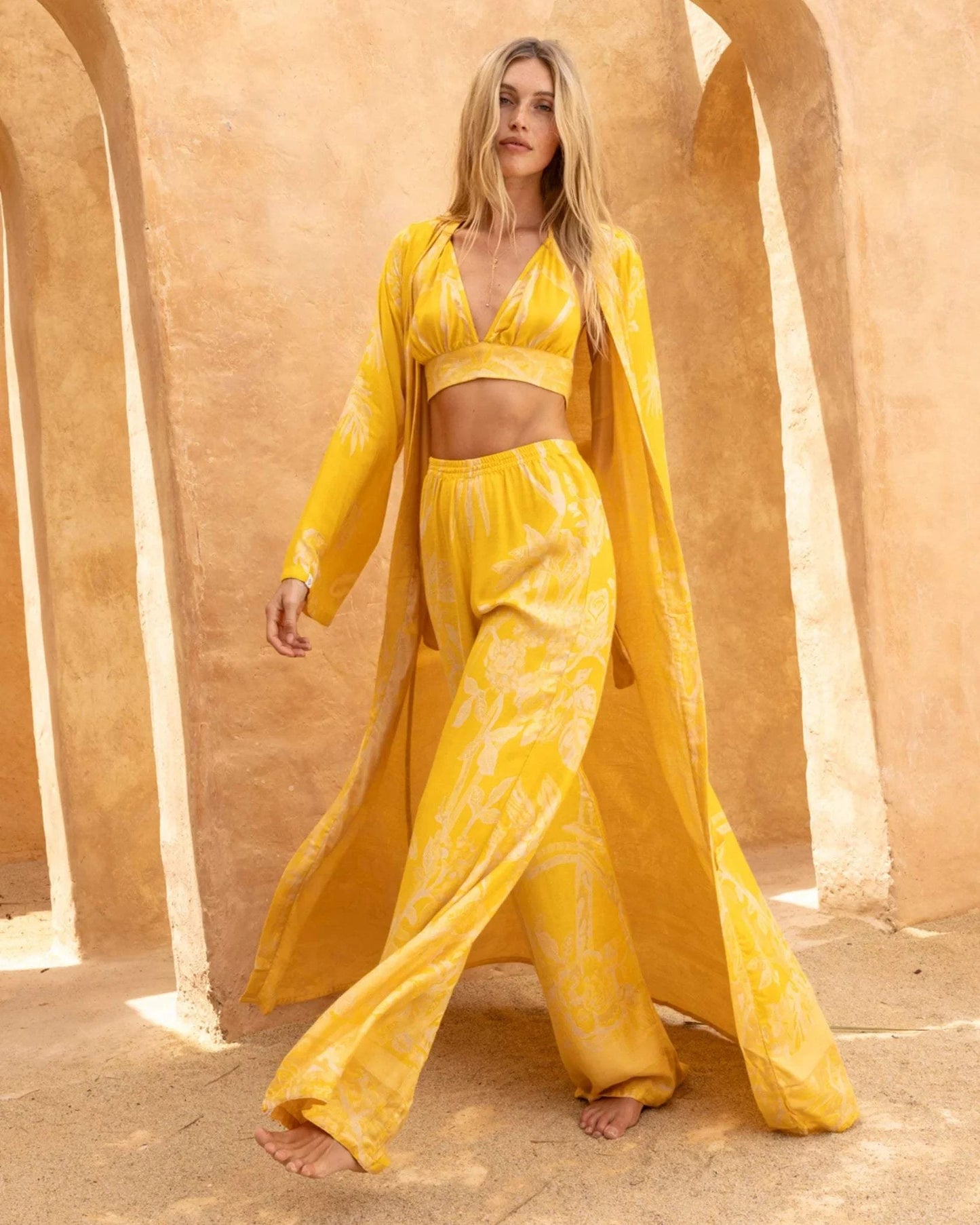 Brahmaki - Eco-Friendly Maxi Kaftan, Temple of the Sun