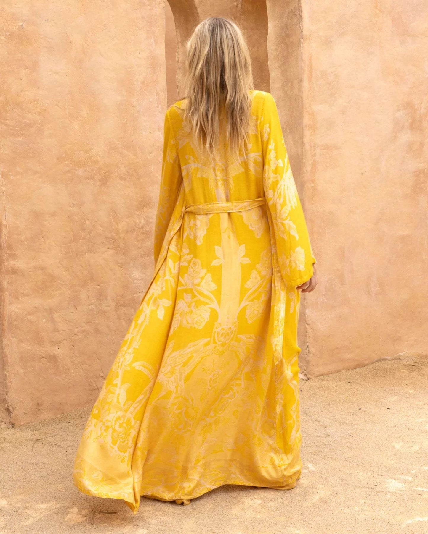 Brahmaki - Eco-Friendly Maxi Kaftan, Temple of the Sun