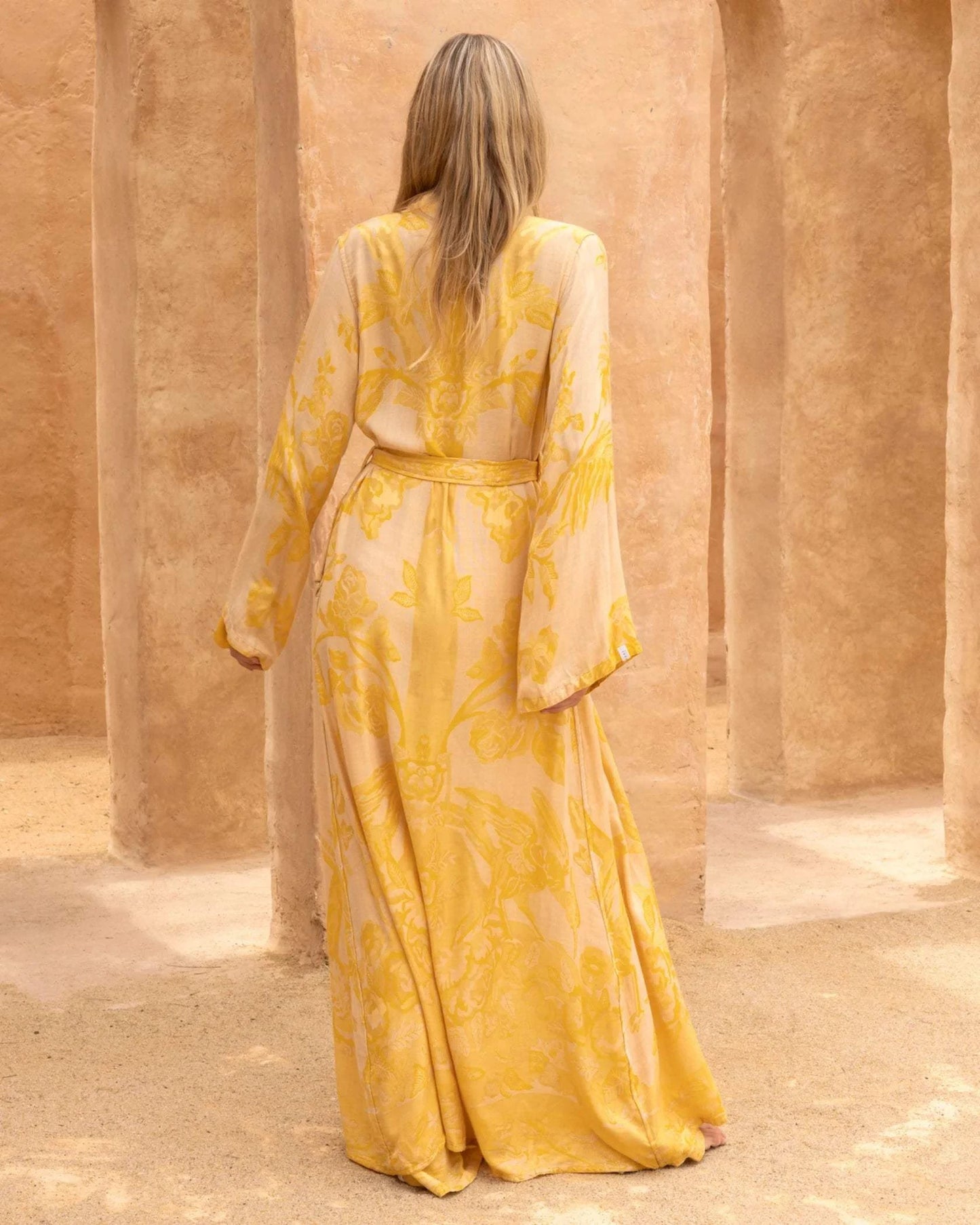 Brahmaki - Eco-Friendly Maxi Kaftan, Temple of the Sun