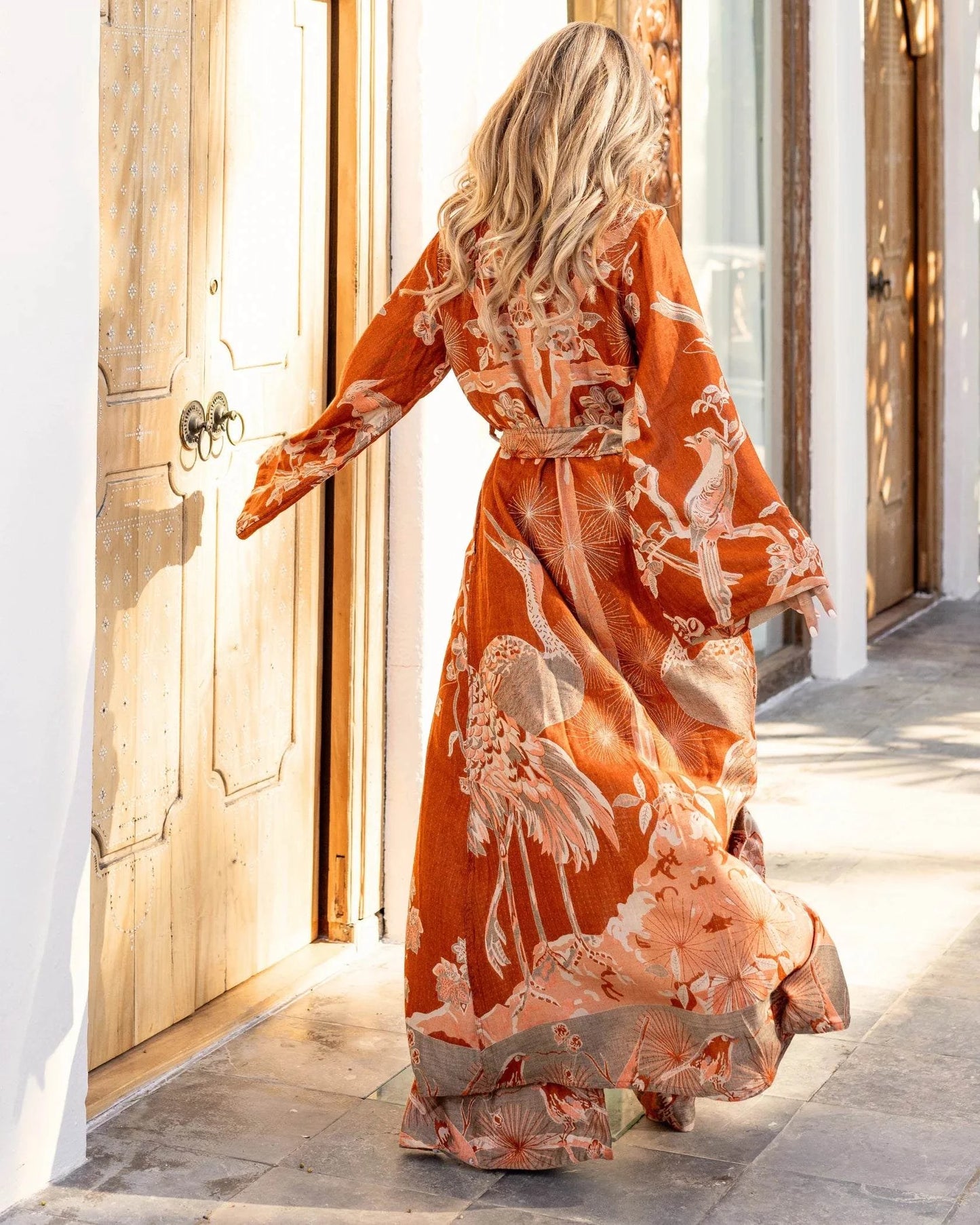 Brahmaki - Eco-Friendly Maxi Kaftan, Terra Dvau