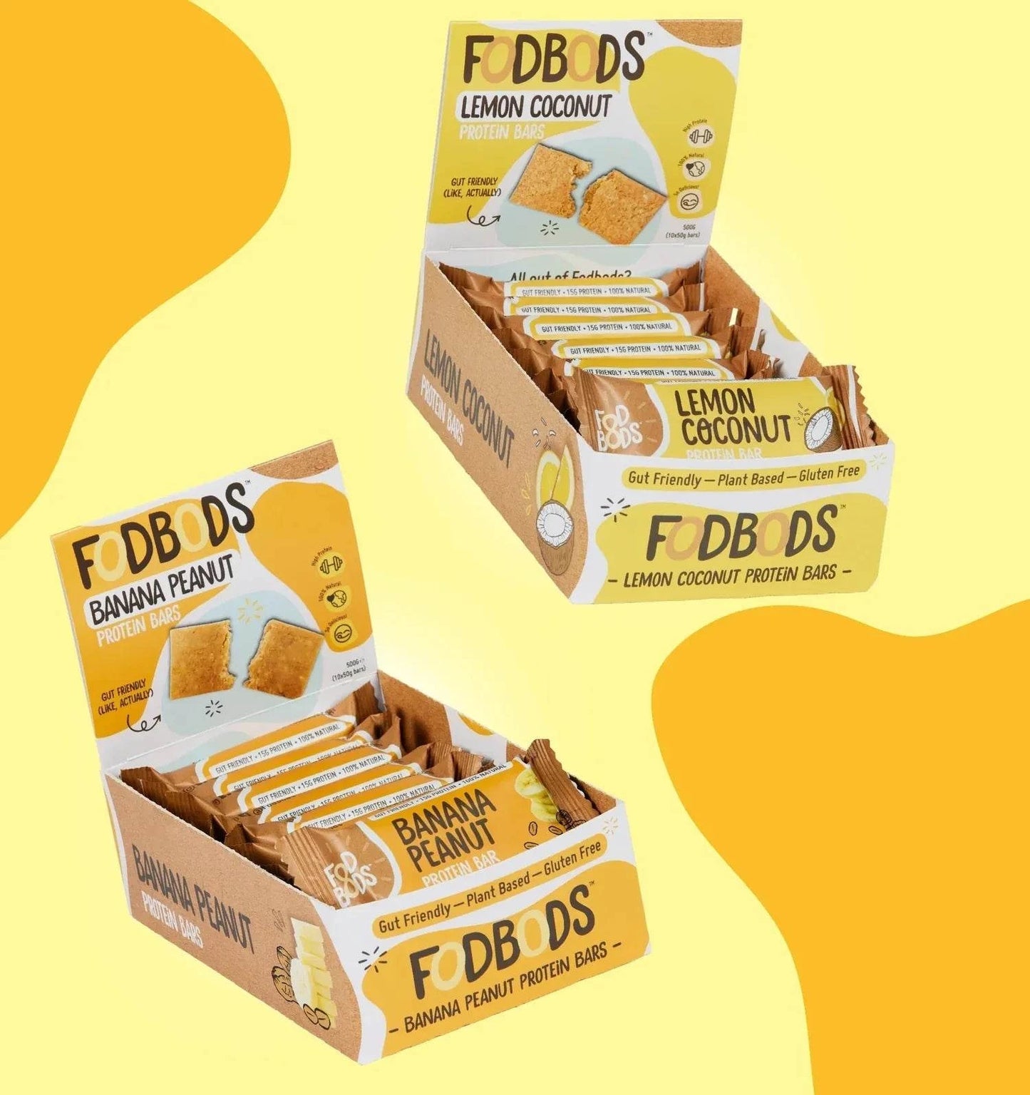 Fodbods - The Big Double Protein Bundle (Lemon Coconut and Banana Peanut)