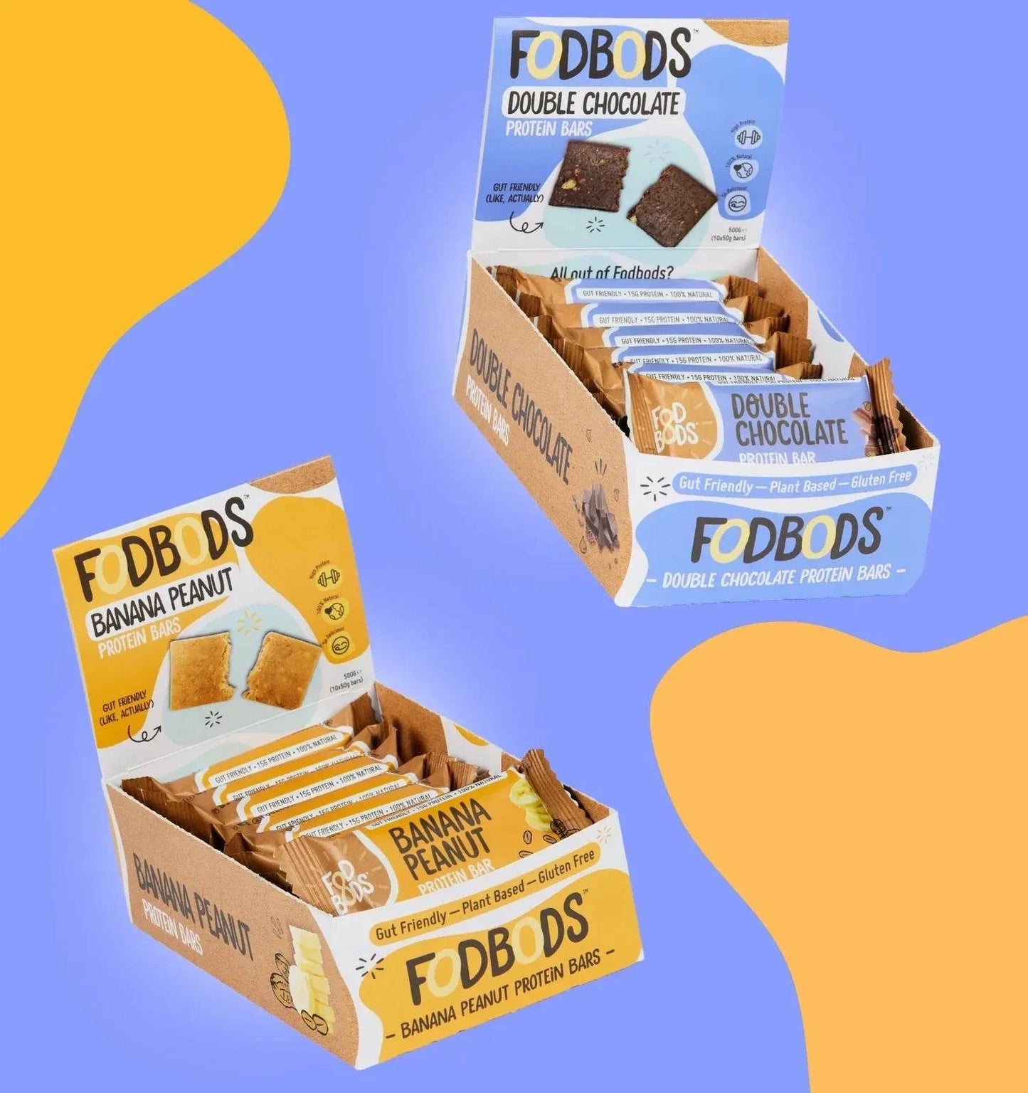 Fodbods - The Big Double Protein Bundle (Banana Peanut and Double Choc)