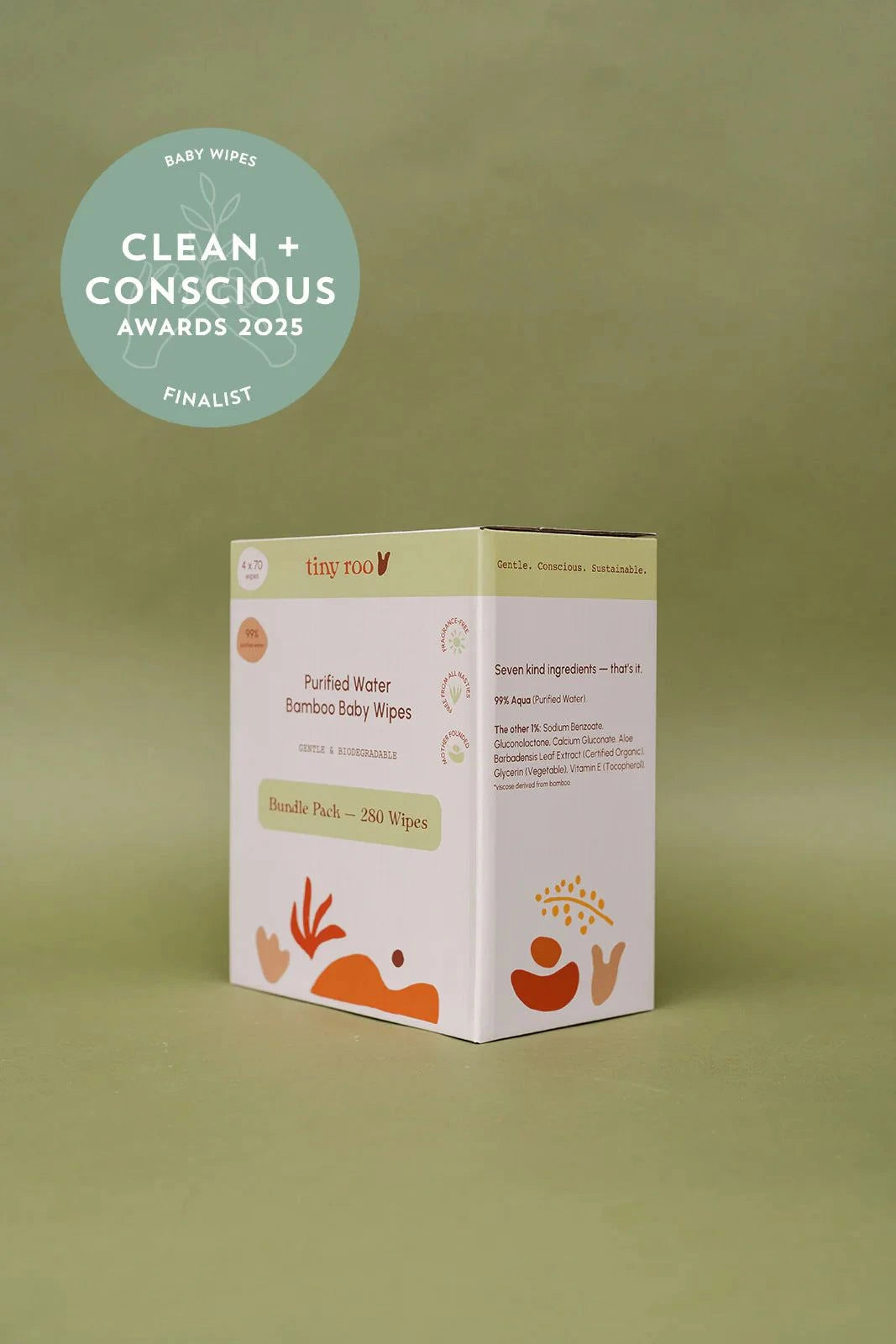 Tiny Roo - Bamboo Baby Wipes