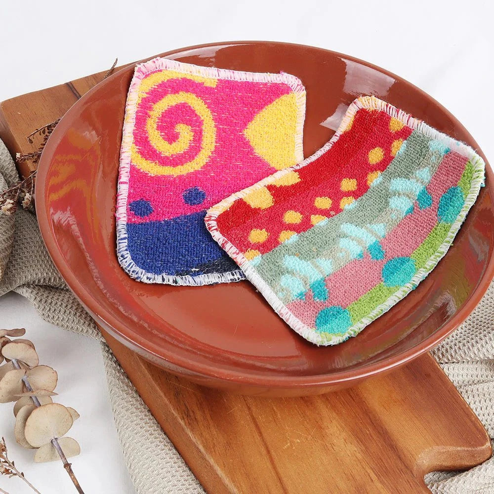 Eco Basics - Cotton Flat Pot Scrubber 2Pk