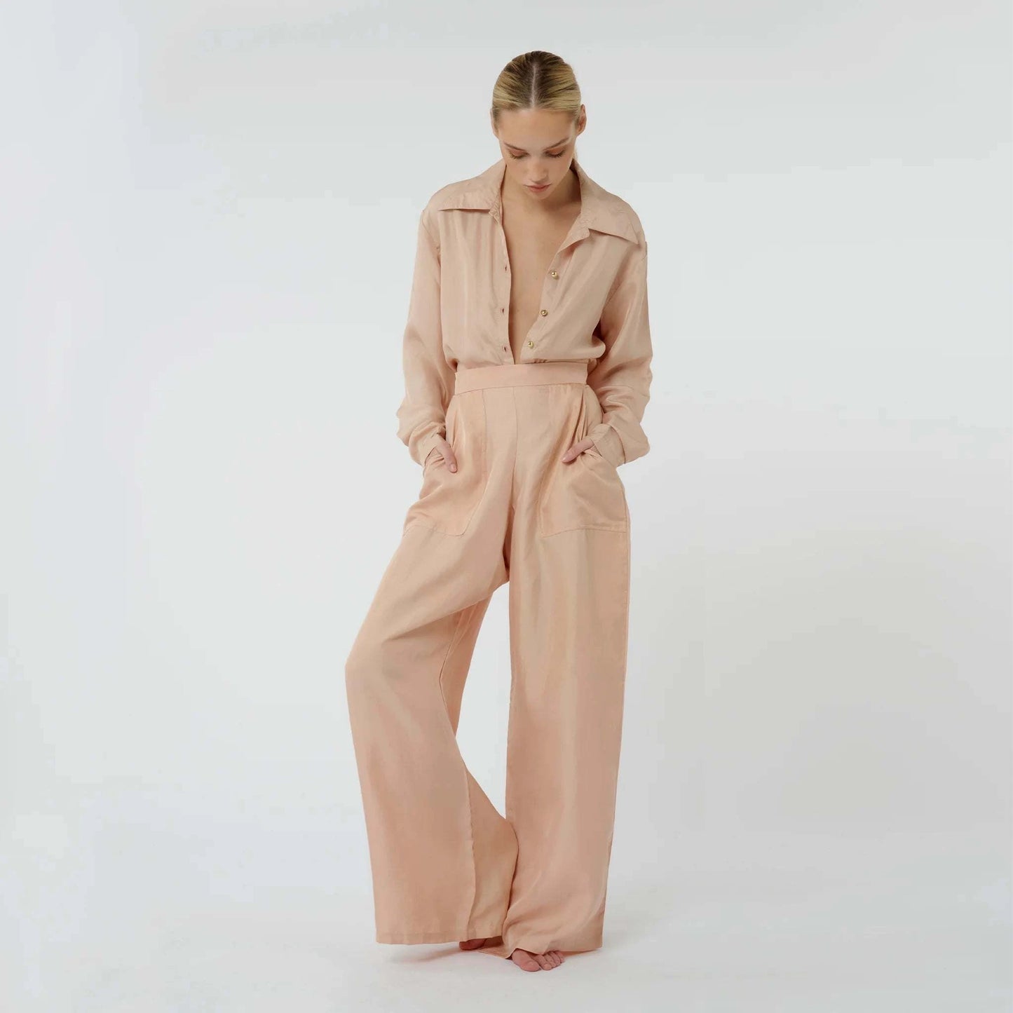 W.two - Signature Silk Wide Trouser